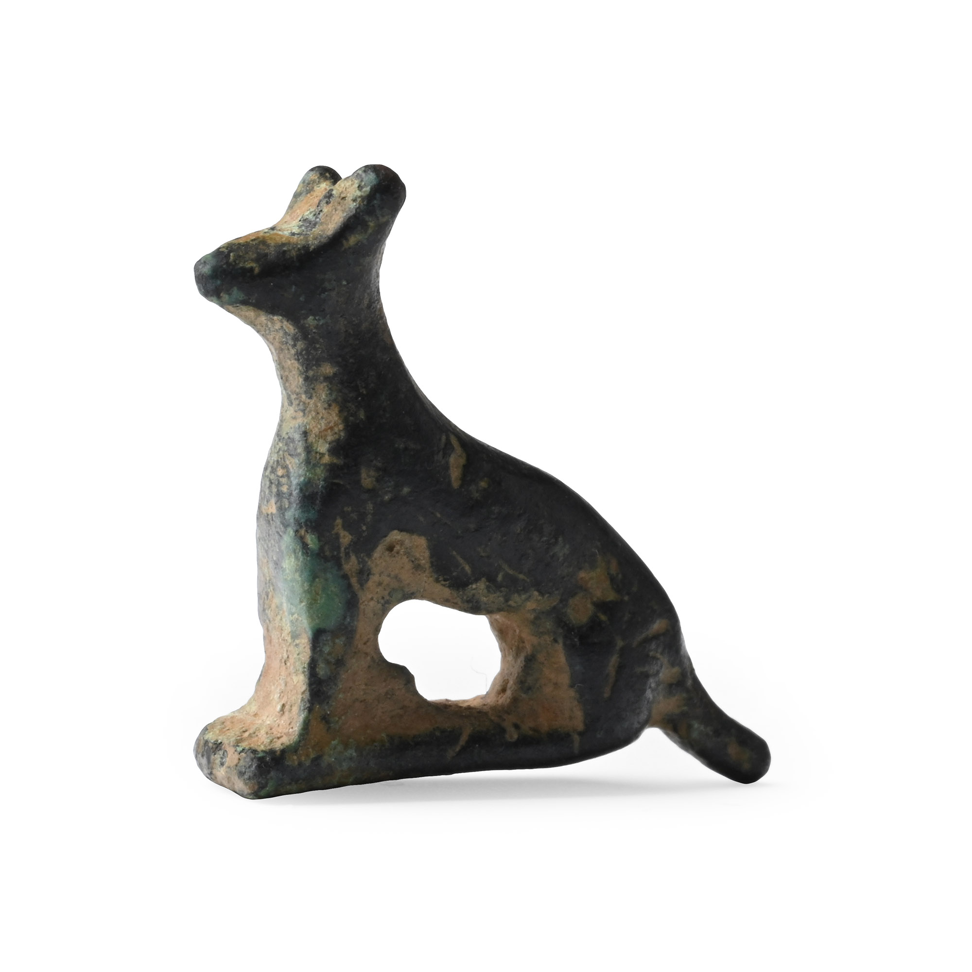 Egyptian Bronze Anubis Amulet