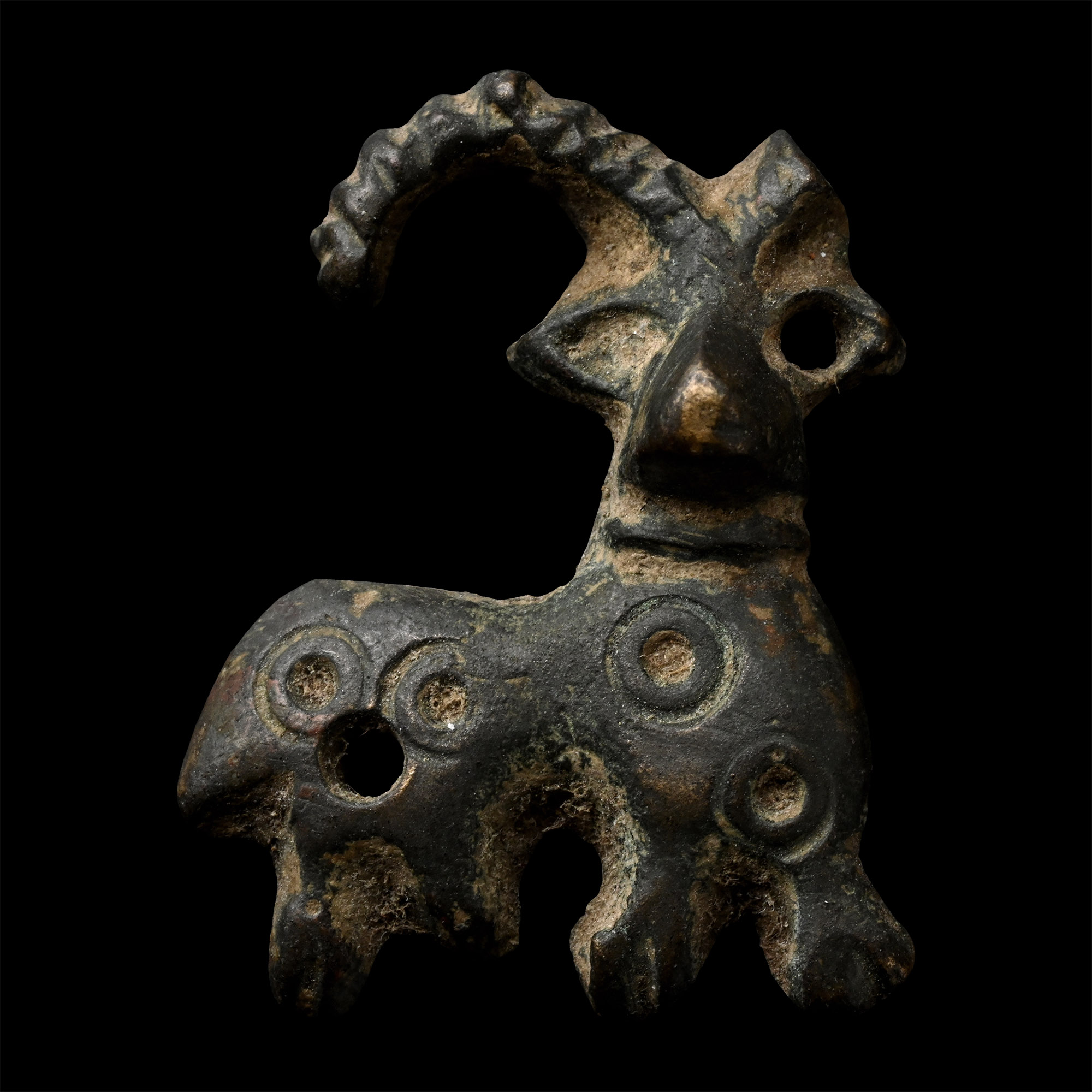 Luristan Bronze Ibex Mount
