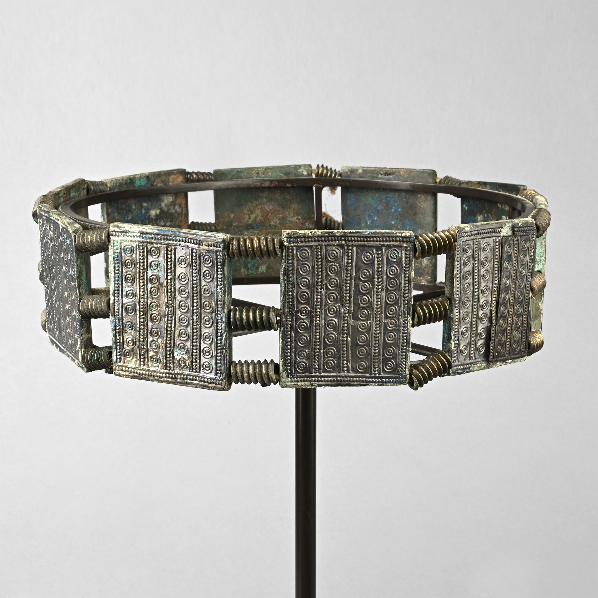 Viking Period Ornate Crown with Brooch and Pin Set