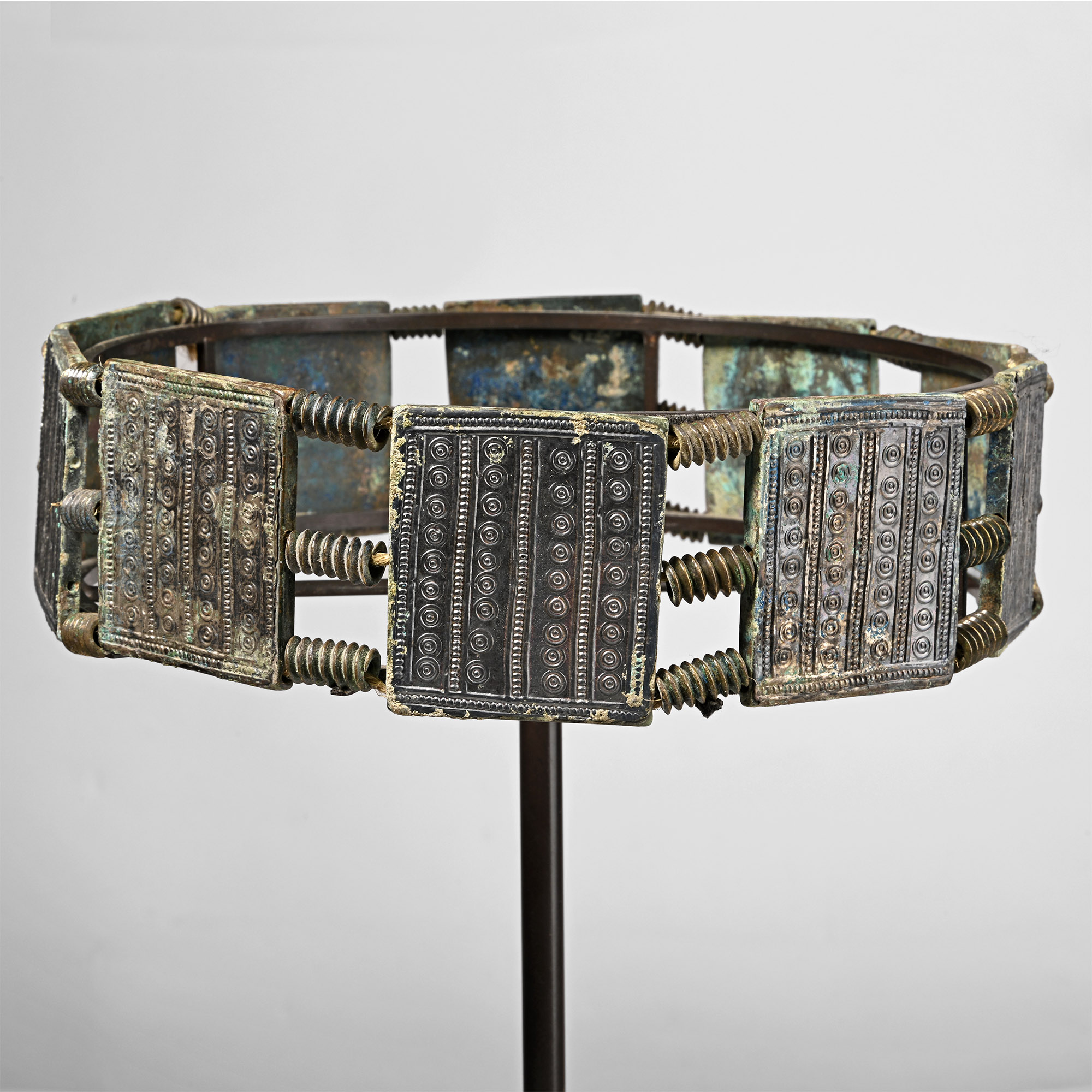 Viking Period Ornate Crown with Brooch and Pin Set
