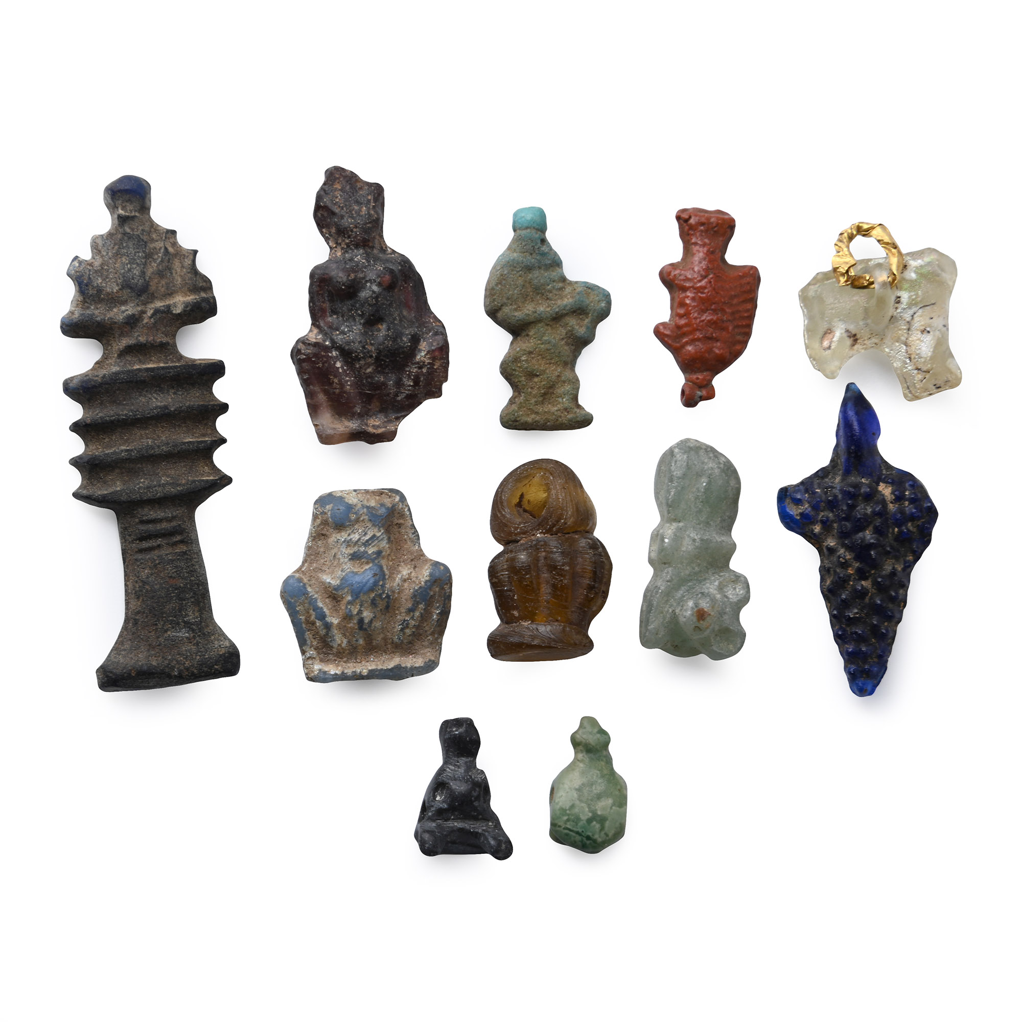 Egyptian Faience and Glass Amulet Collection