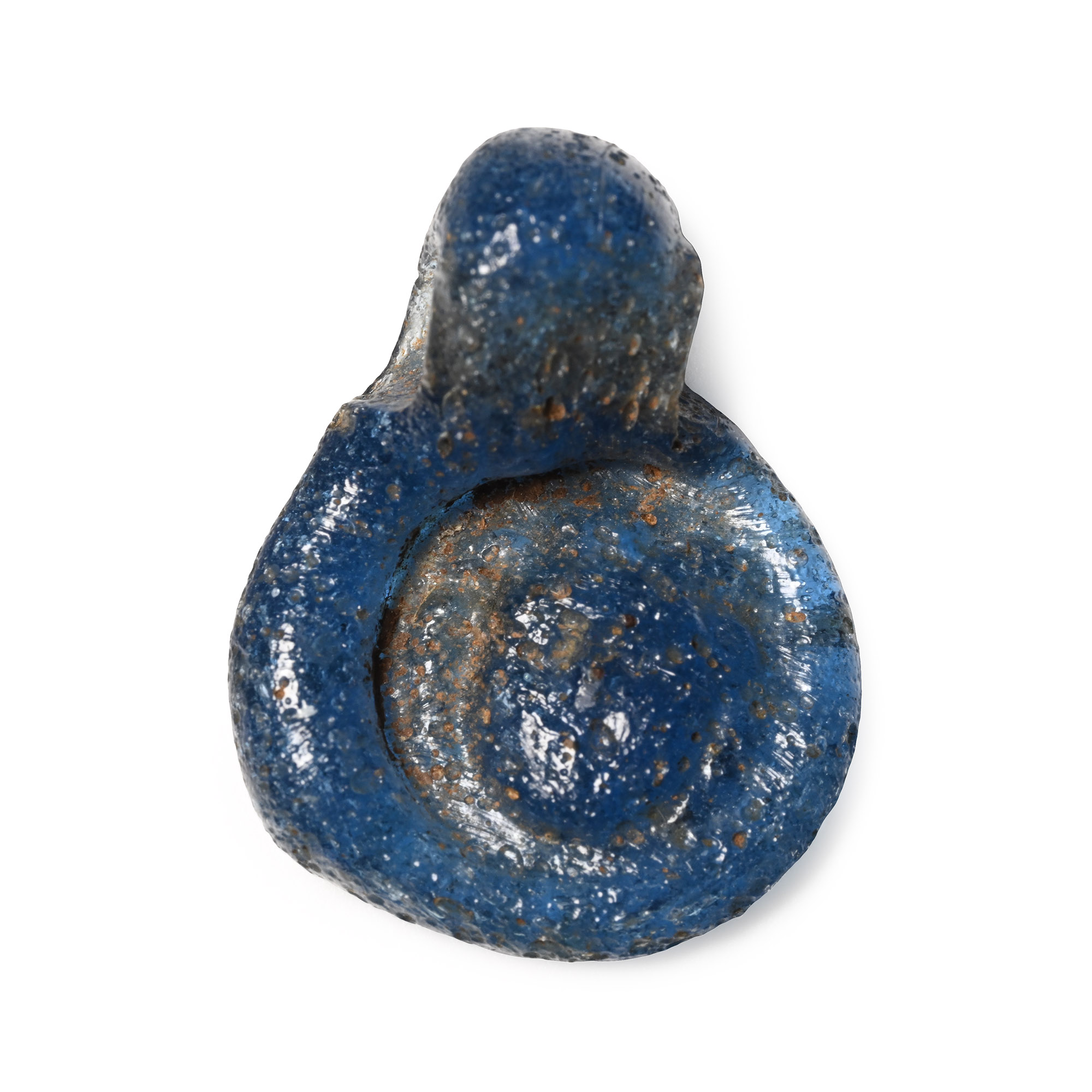 Roman Glass Pendant with Head of Medusa