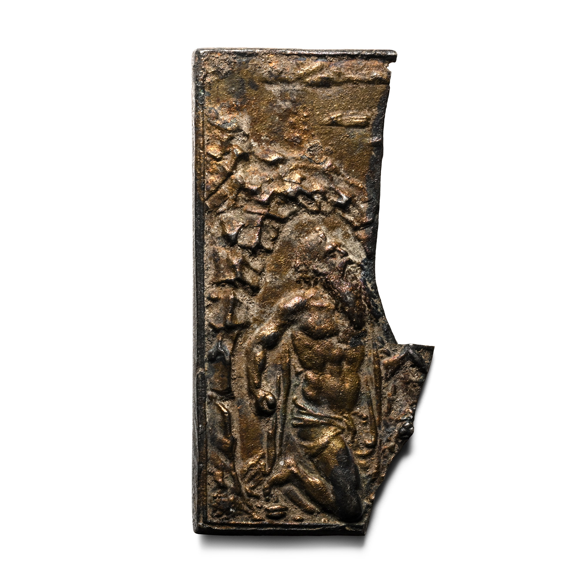 Renaissance Bronze Saint Jerome Plaque Fragment