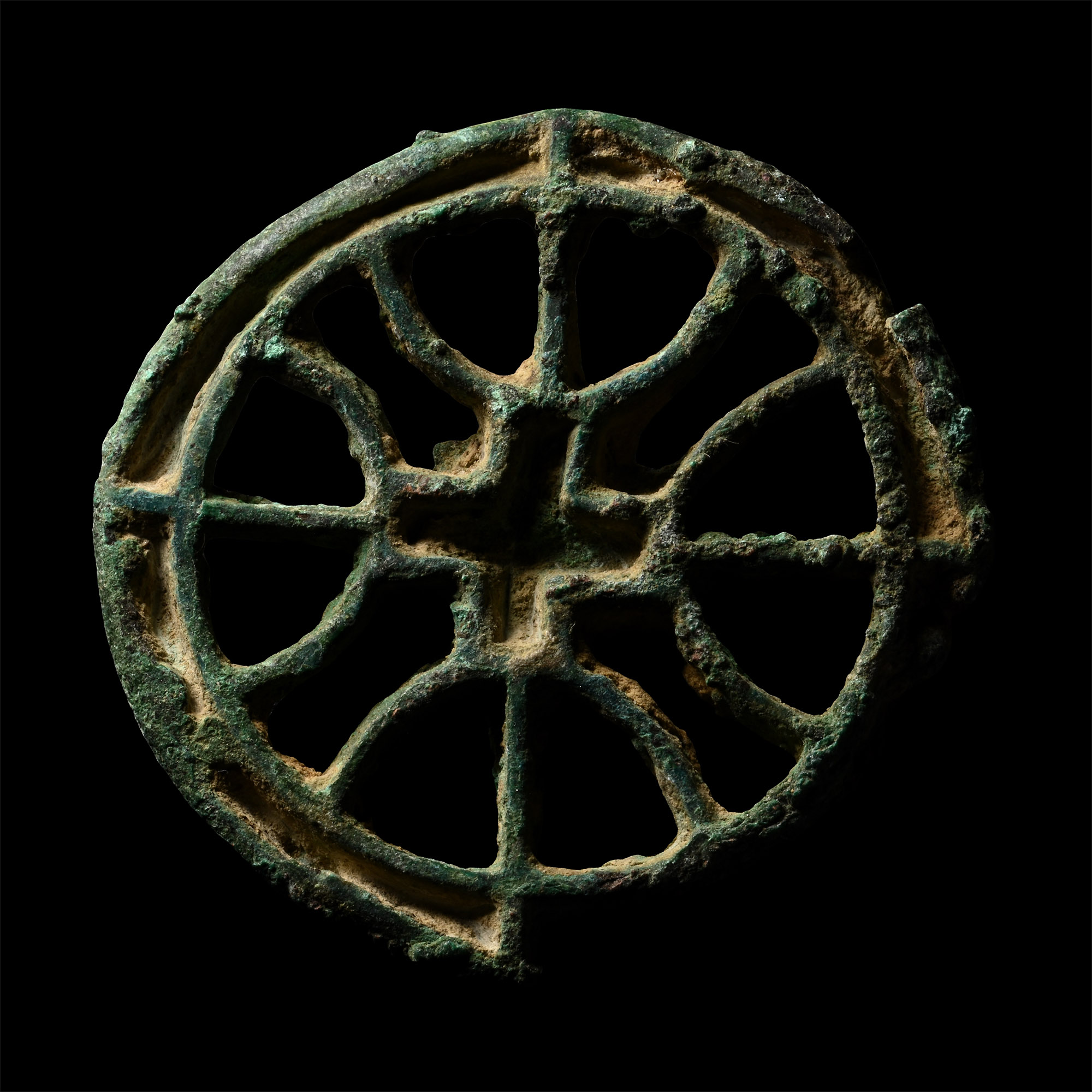 West Central Asian Bronze Stamp Seal with Cross