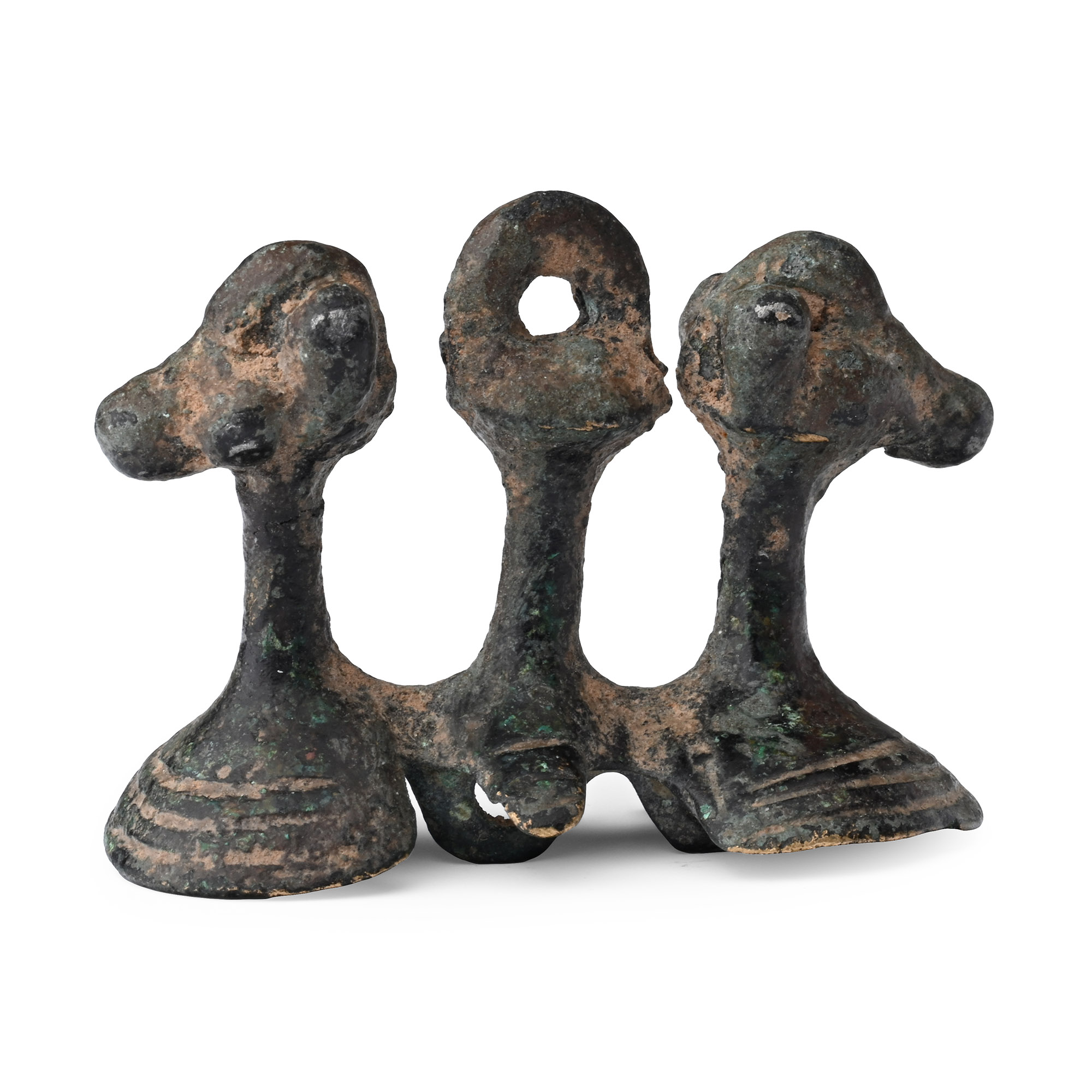 Western Asiatic Bronze Double Animal Mount