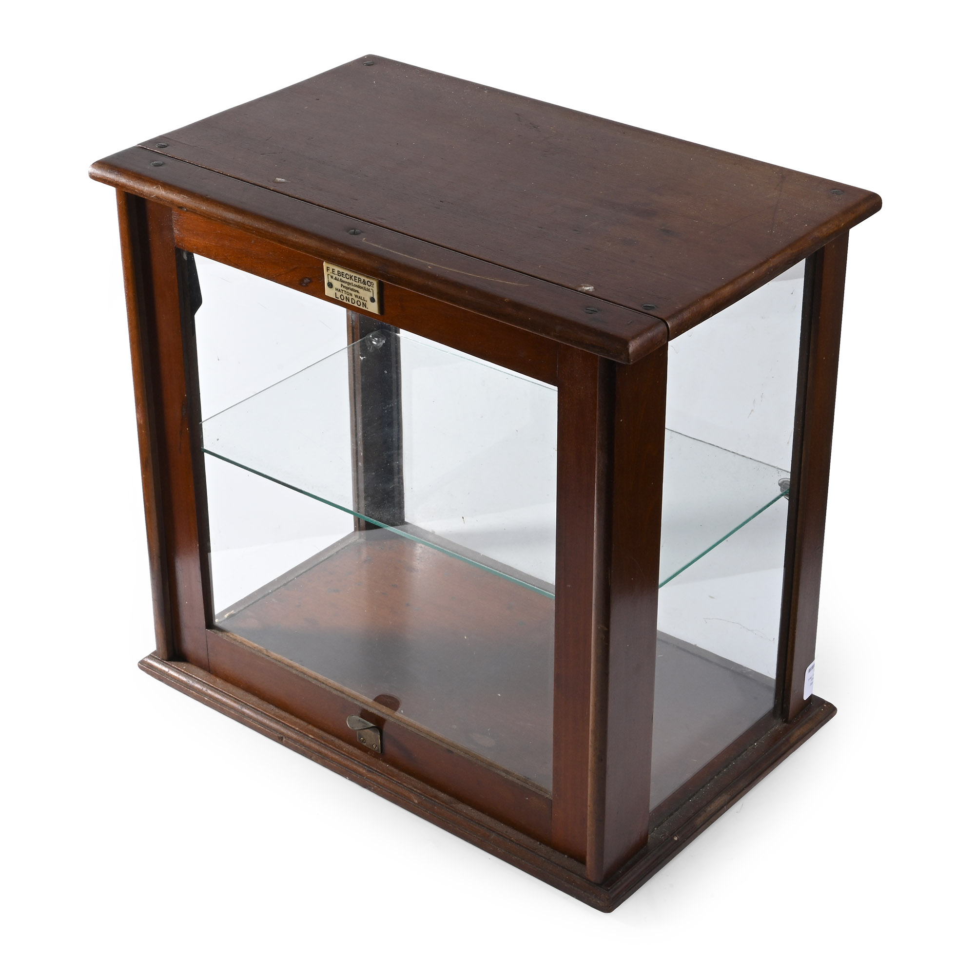 Small Vintage Mahogany Display Cabinet