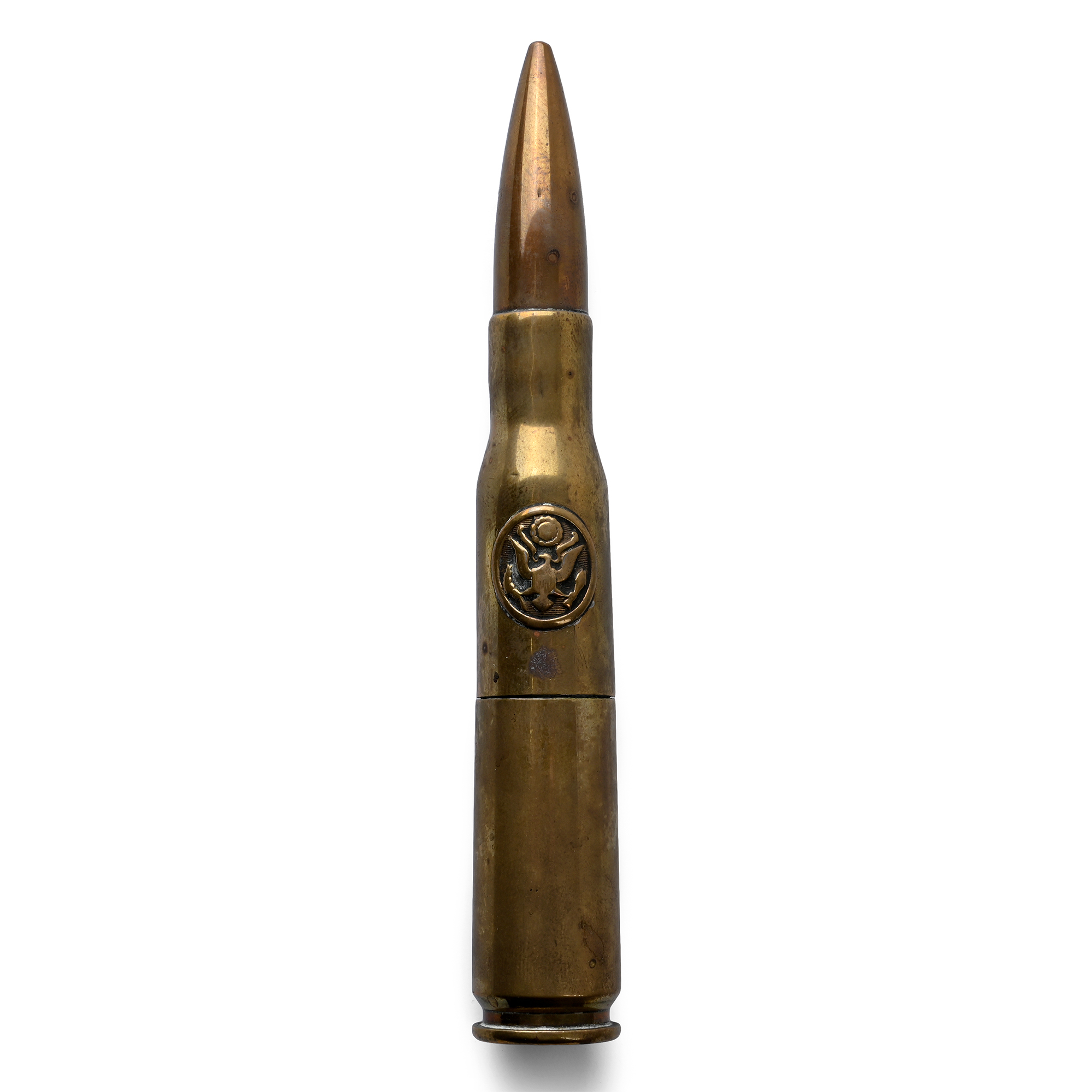 WWII 50 Calibre Bullet Lighter with Crest