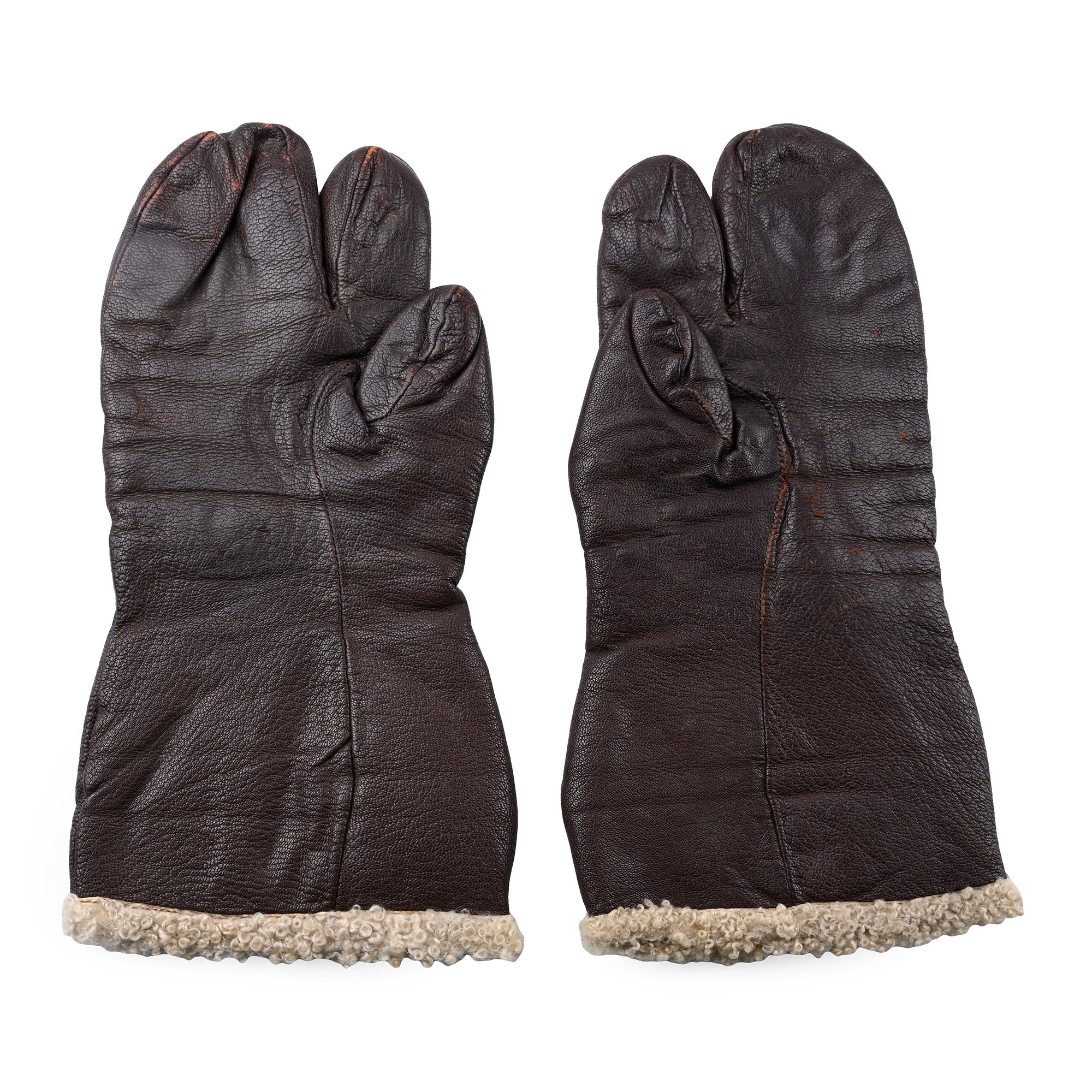 US Air Force WWII Aircraft Sheepskin Flying Mitts
