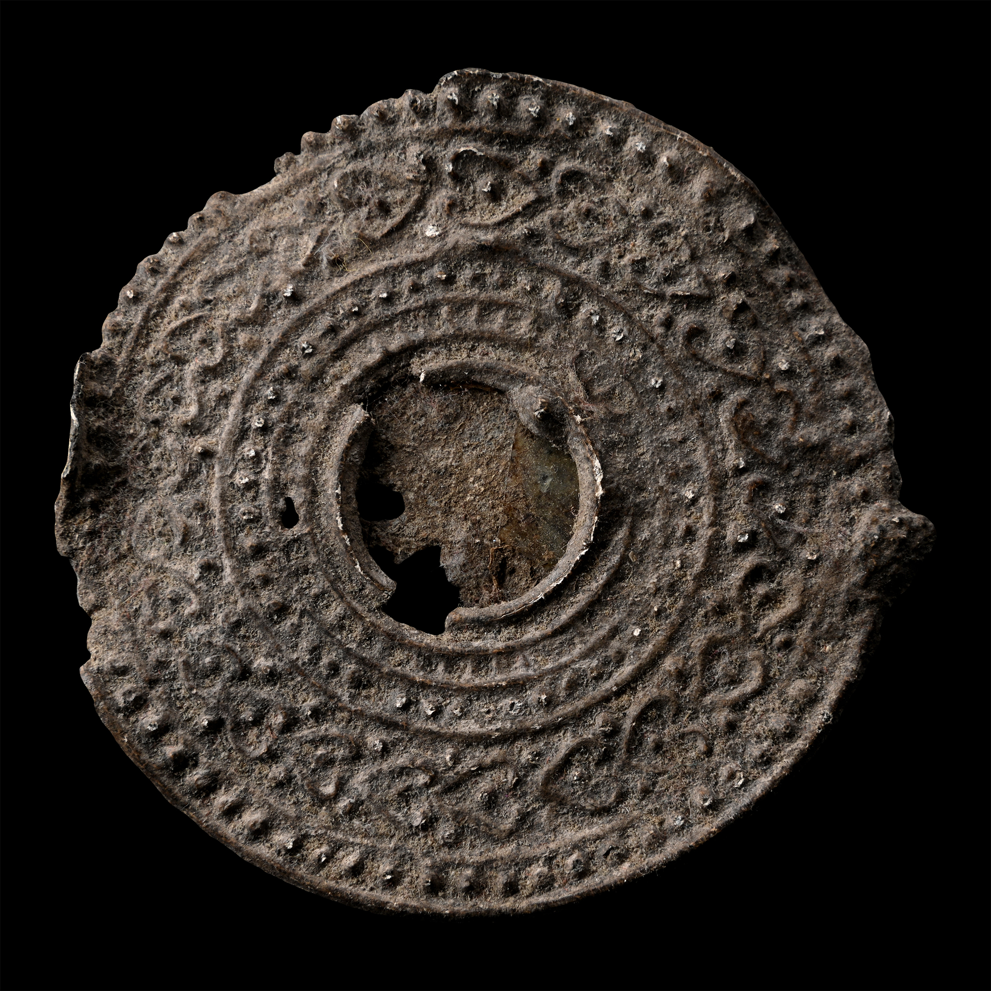 Roman Lead Votive Mirror Frame