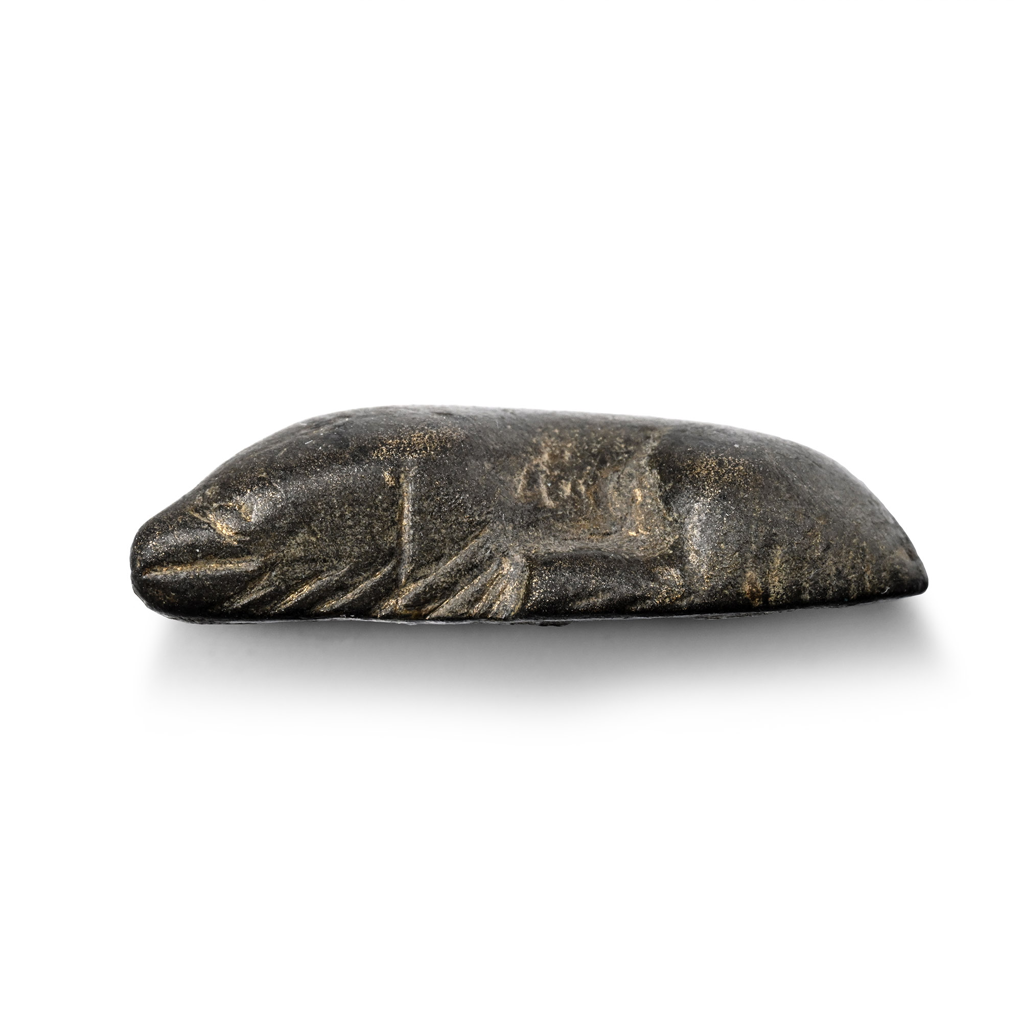 Roman Bronze Sleeping Dog Statuette