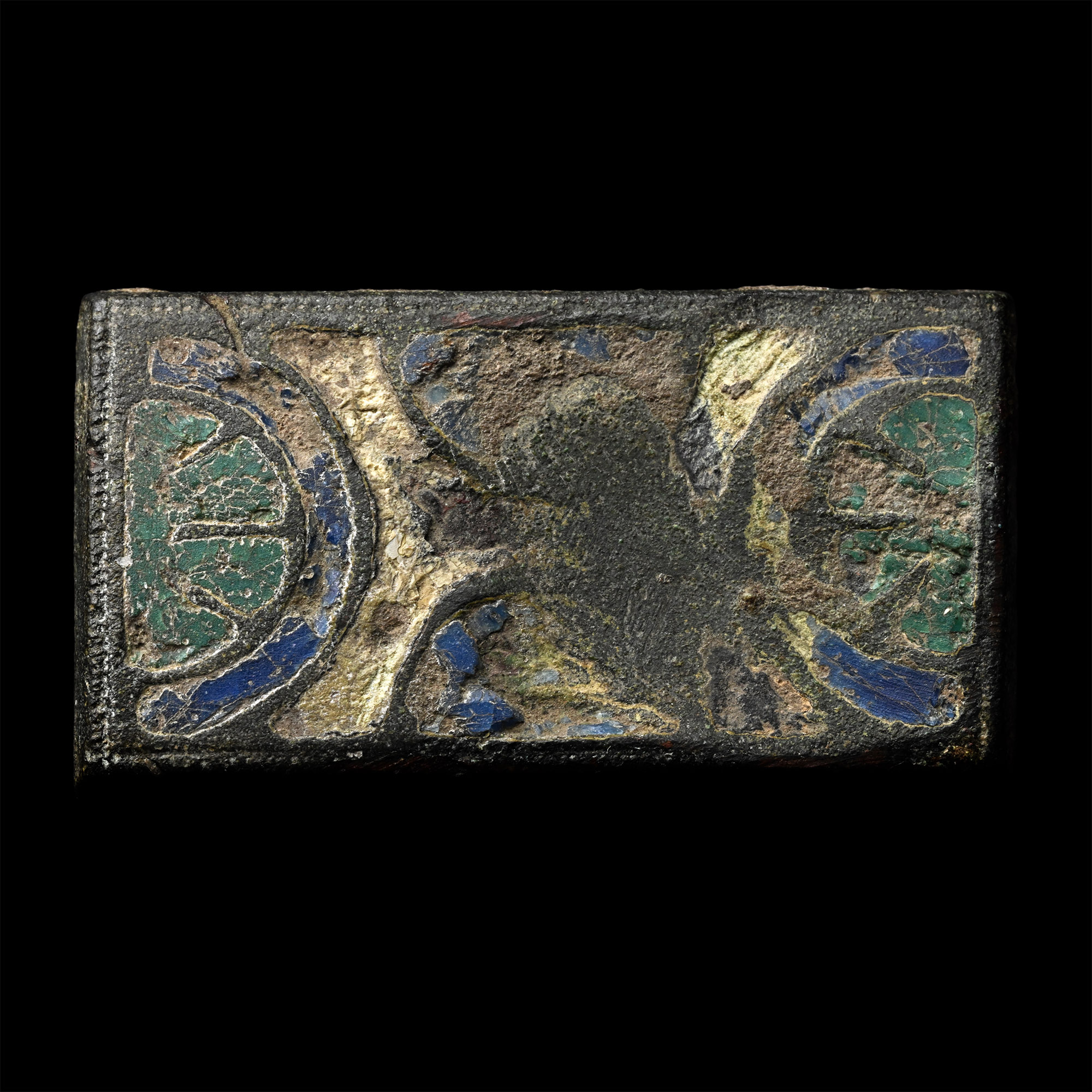 Roman Enamelled Bronze Belt Plaque