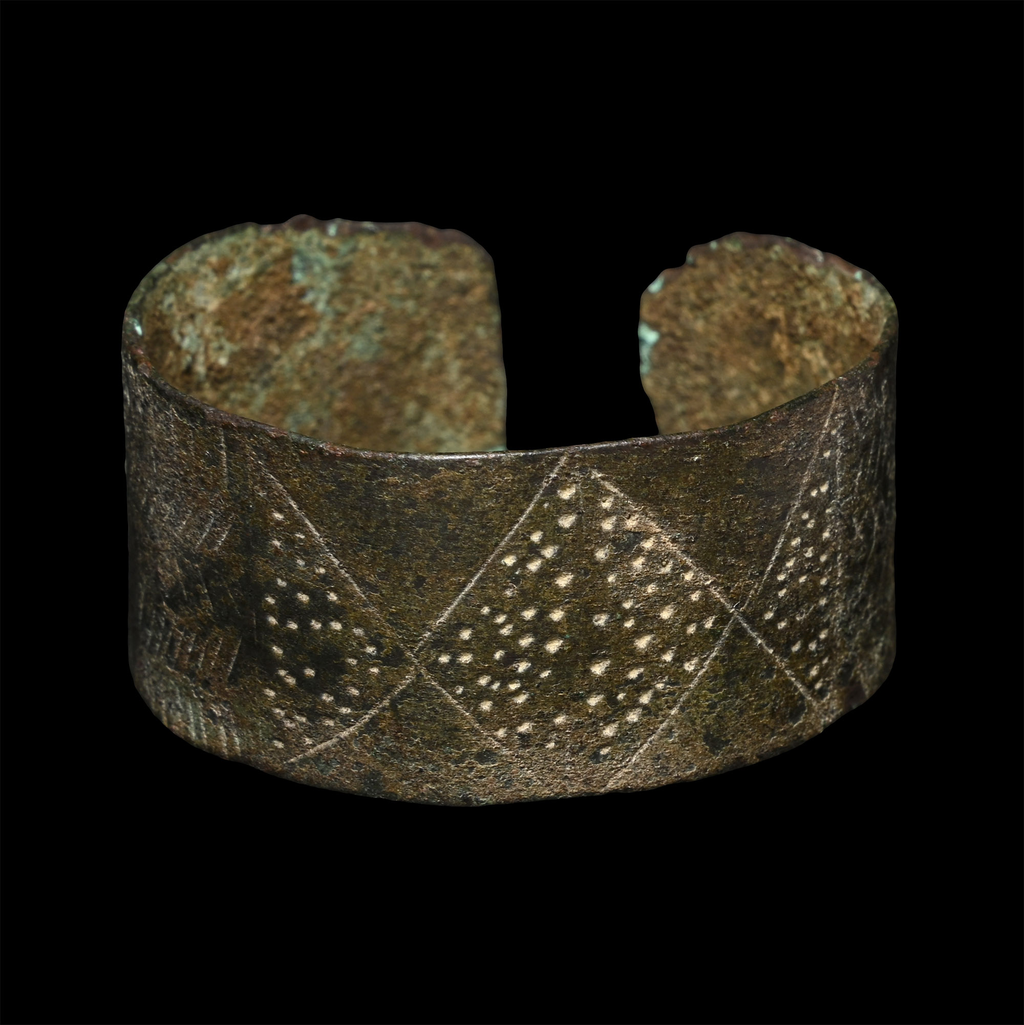Roman Bronze Decorated Bracelet