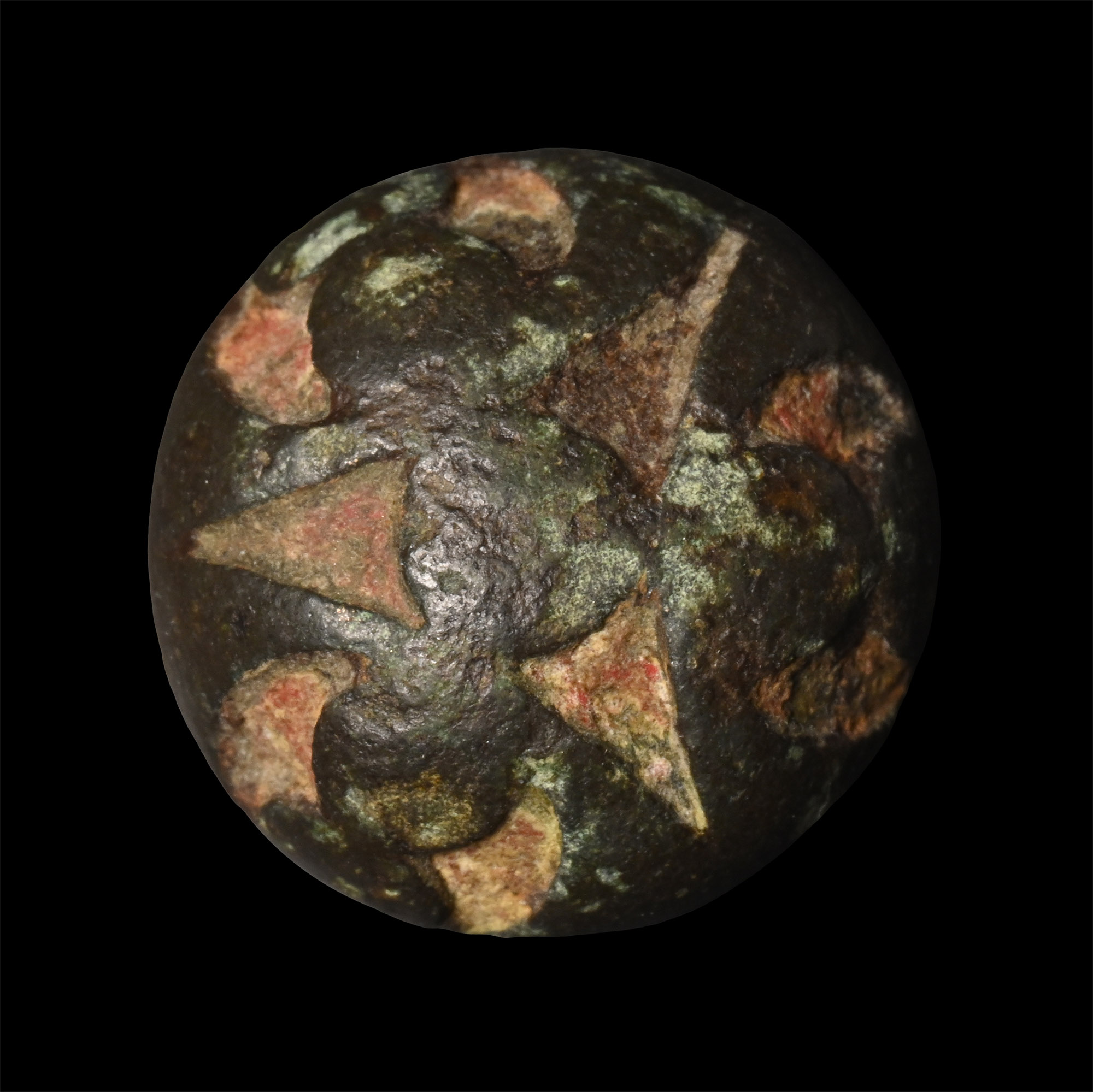 Celtic Enamelled Bronze Mount