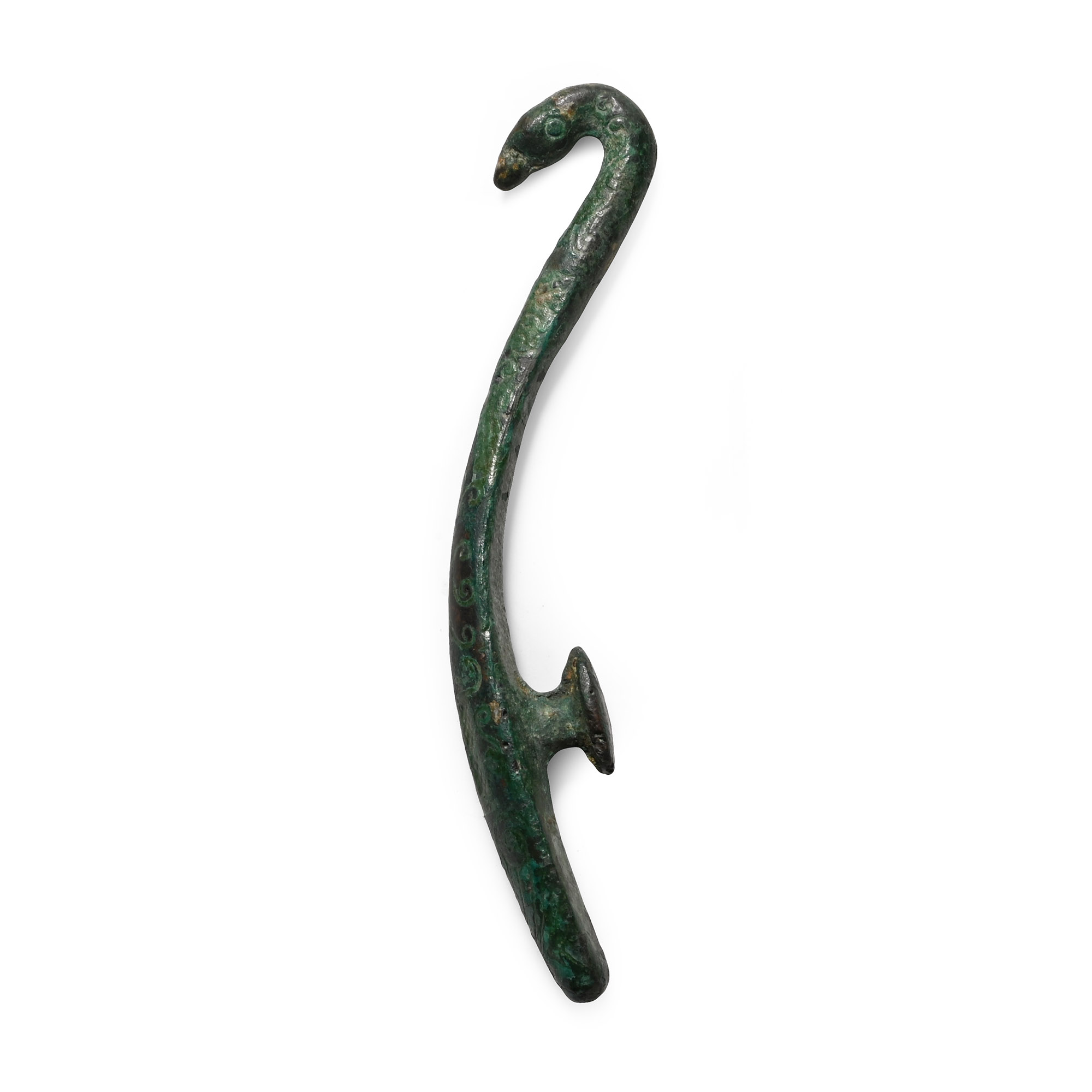 Chinese Han Bronze Decorated Belt Closure