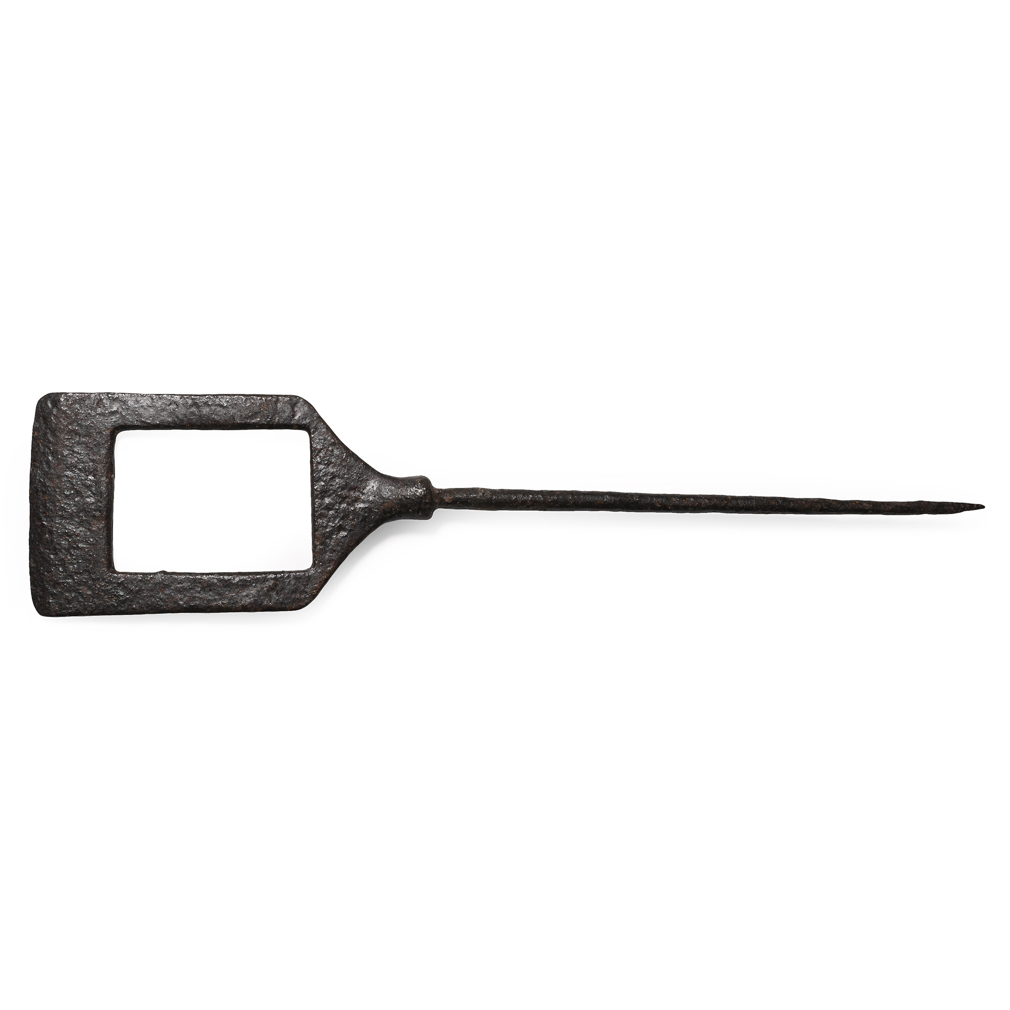 Very Large Medieval Tanged Iron Incendiary Fire Arrowhead