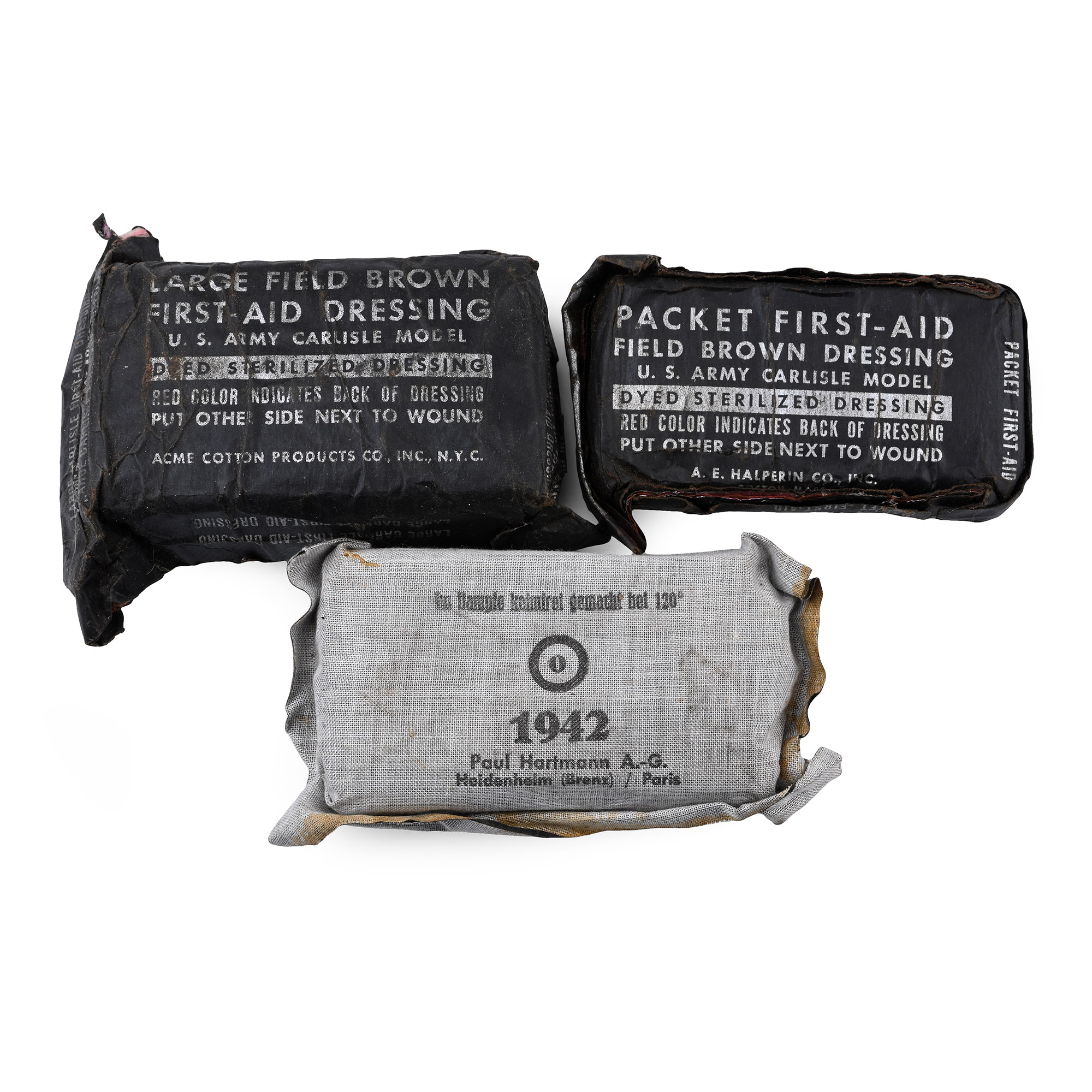 German and American WWII Bandage Group
