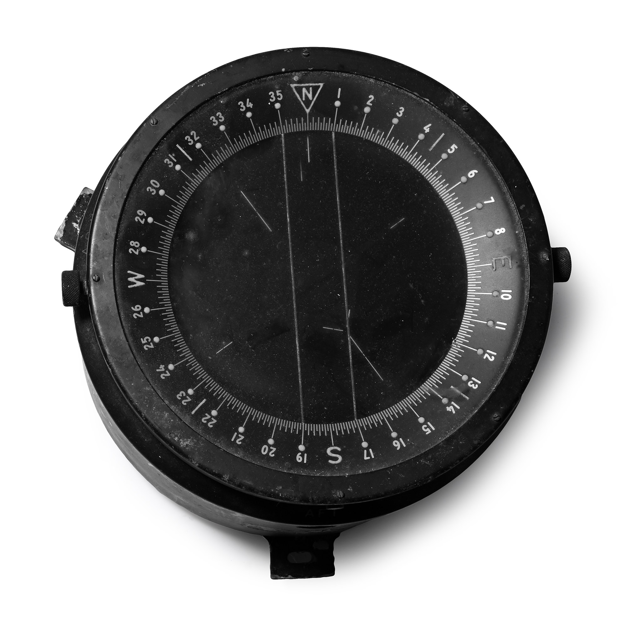 American Air Force WWII Bomber Aircraft's Cockpit Compass