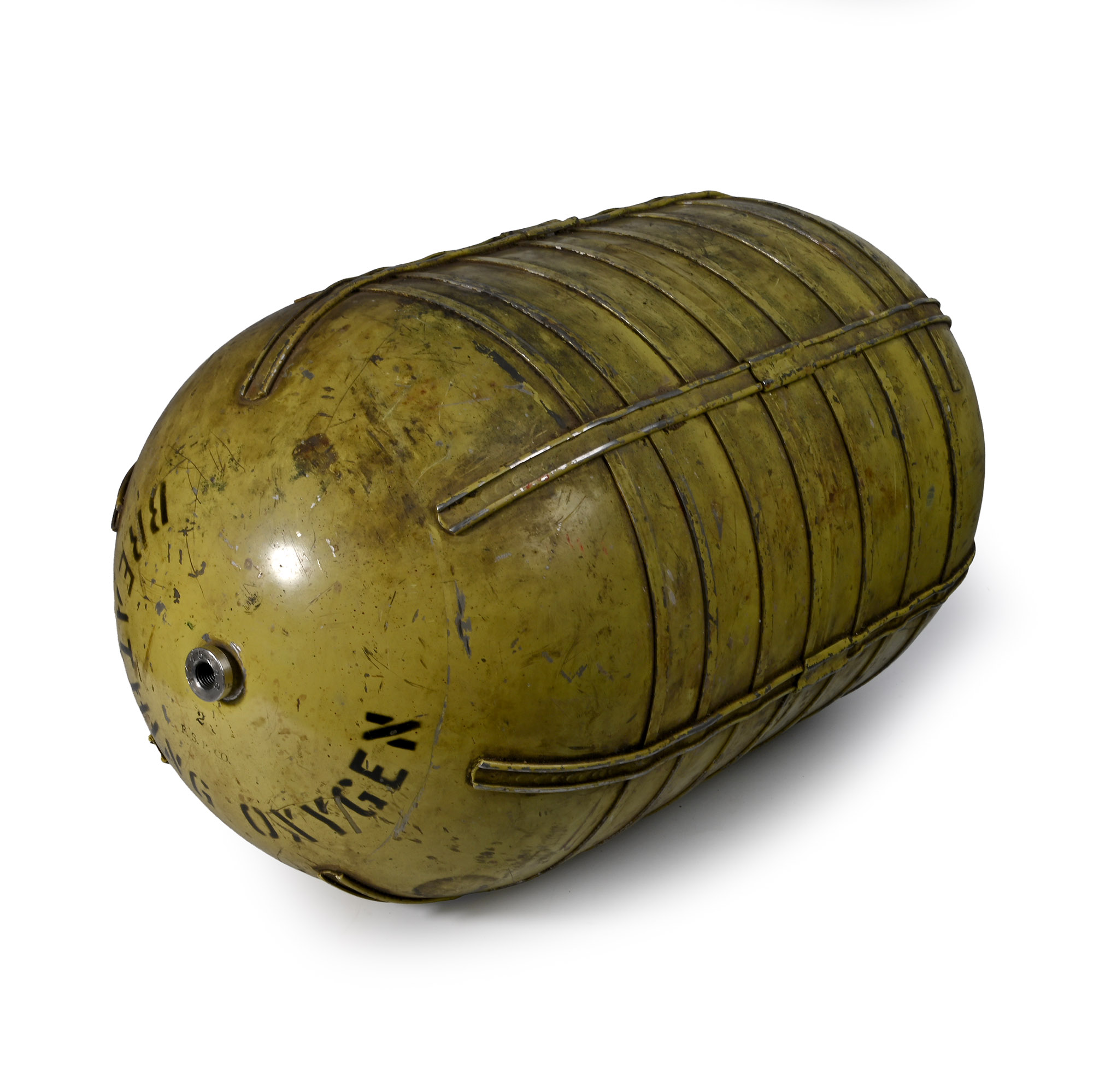 American Air Force WWII Bomber Crew Life Support Oxygen Tank