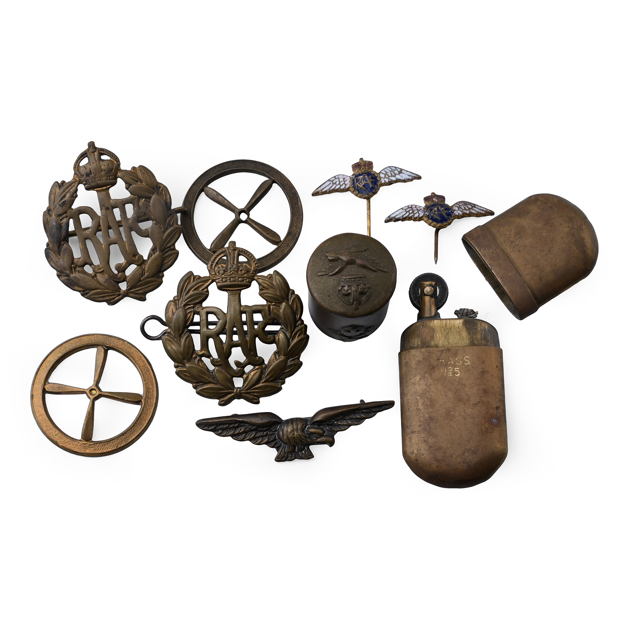 British RAF WWII Badge and Other Artefact Collection
