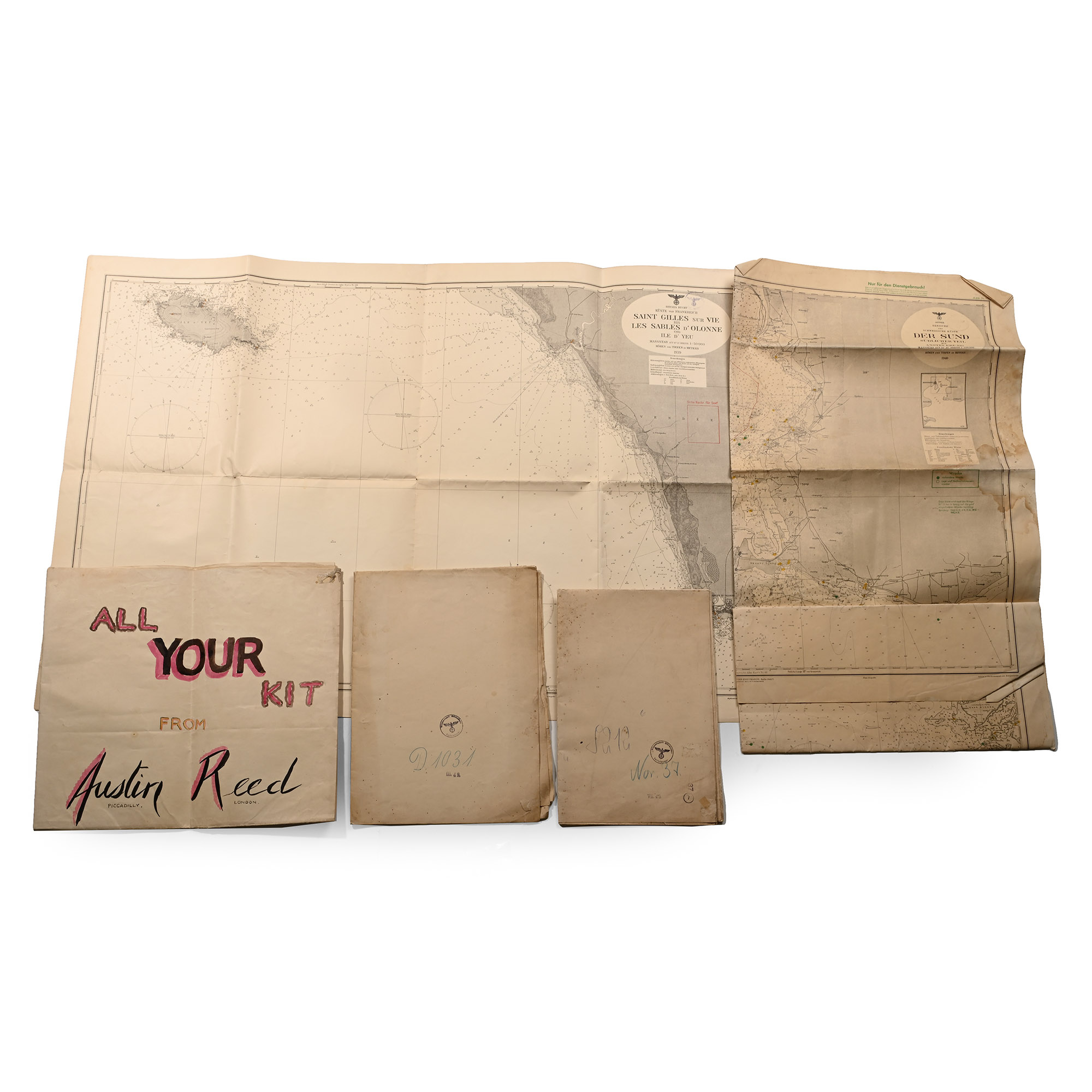German WWII Naval Map Collection