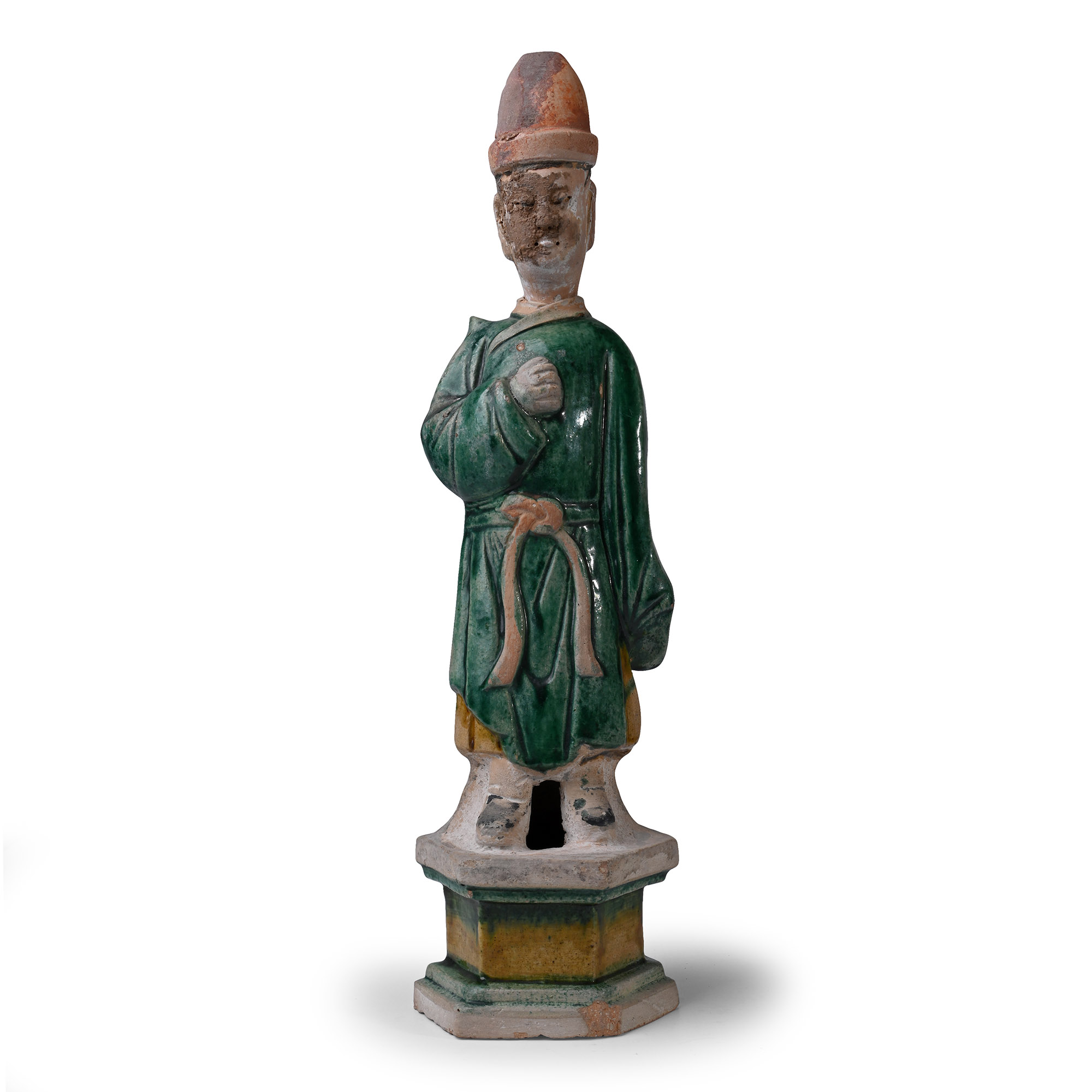 Chinese Ming Glazed Terracotta Tomb Figure