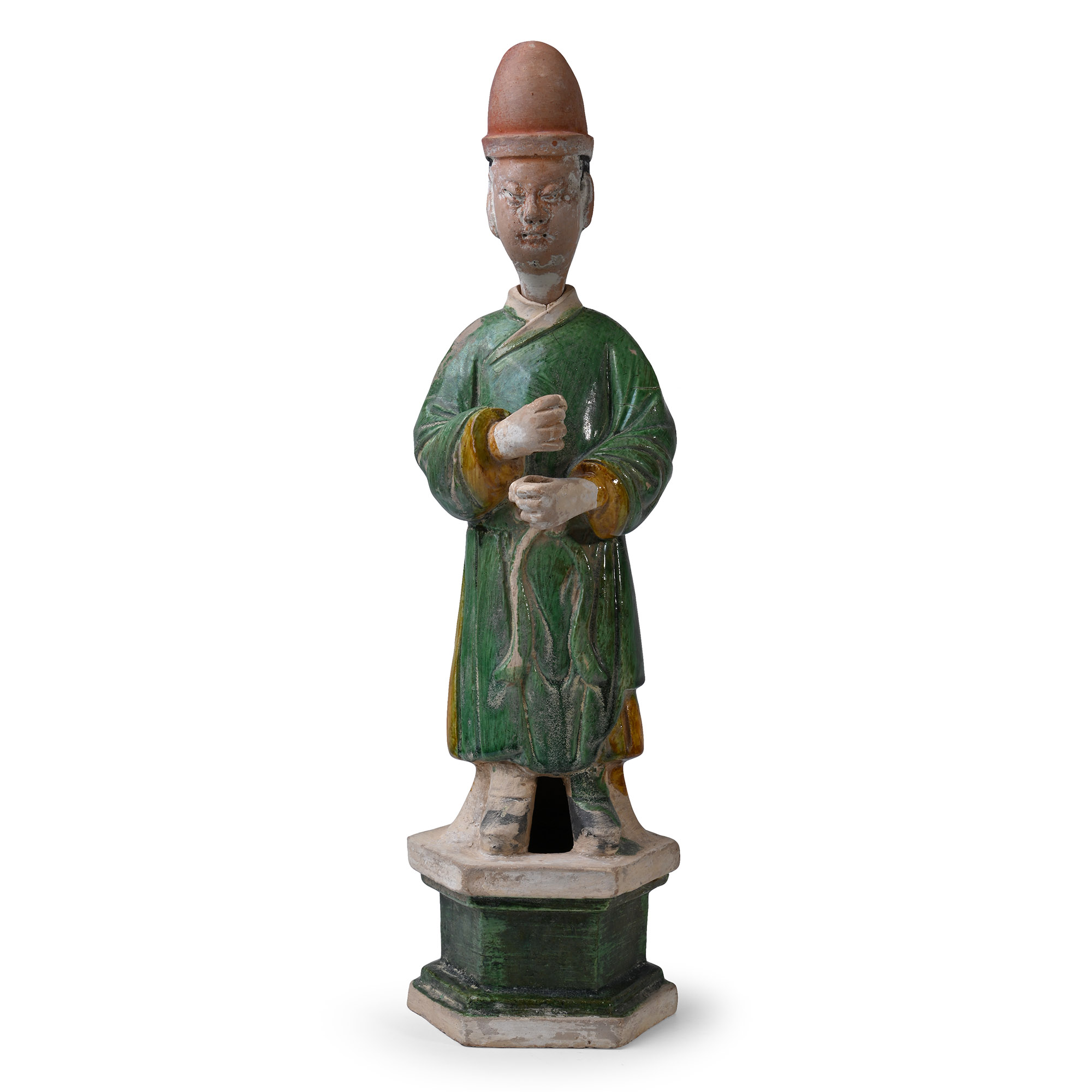 Chinese Ming Glazed Terracotta Tomb Figure