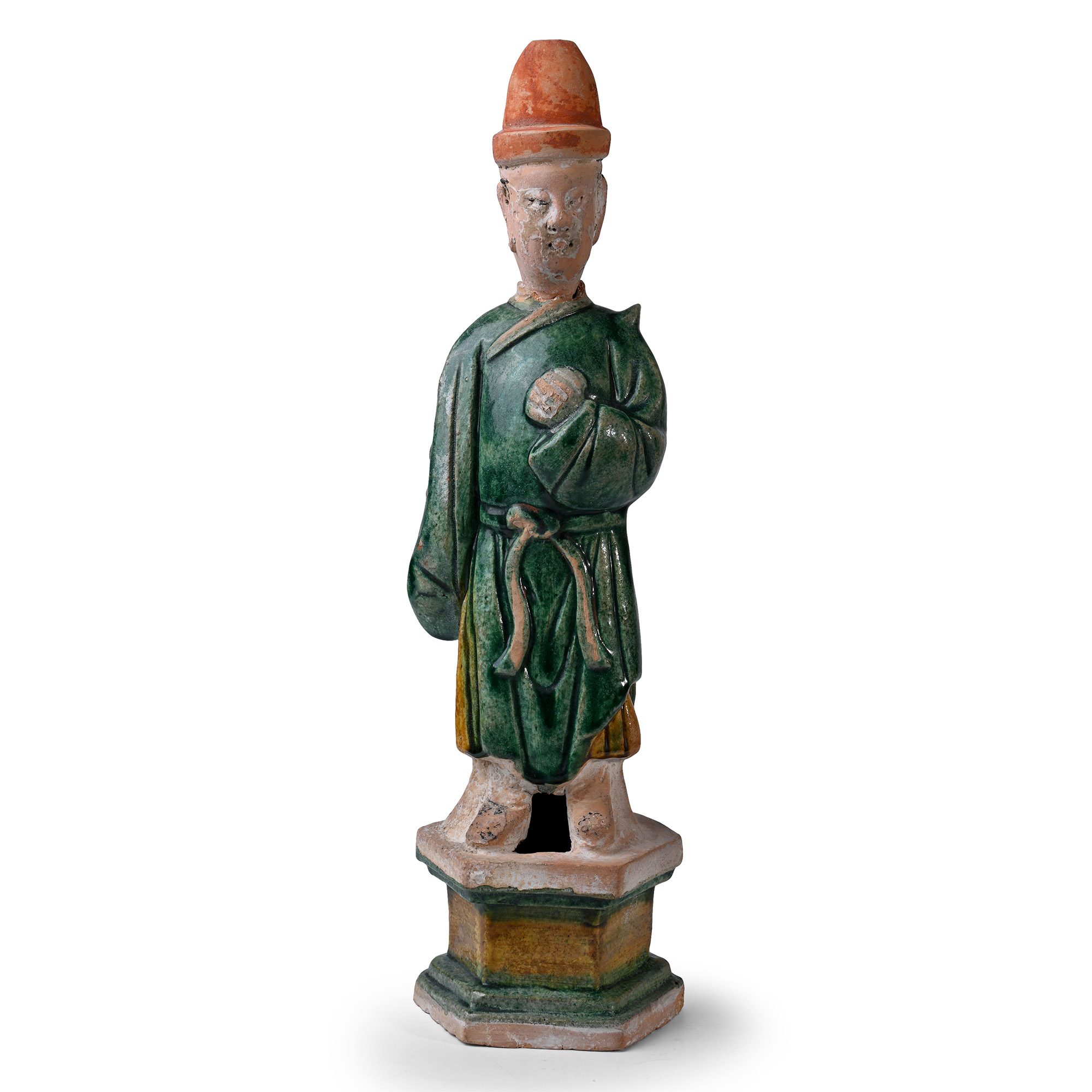 Chinese Ming Glazed Terracotta Tomb Figure