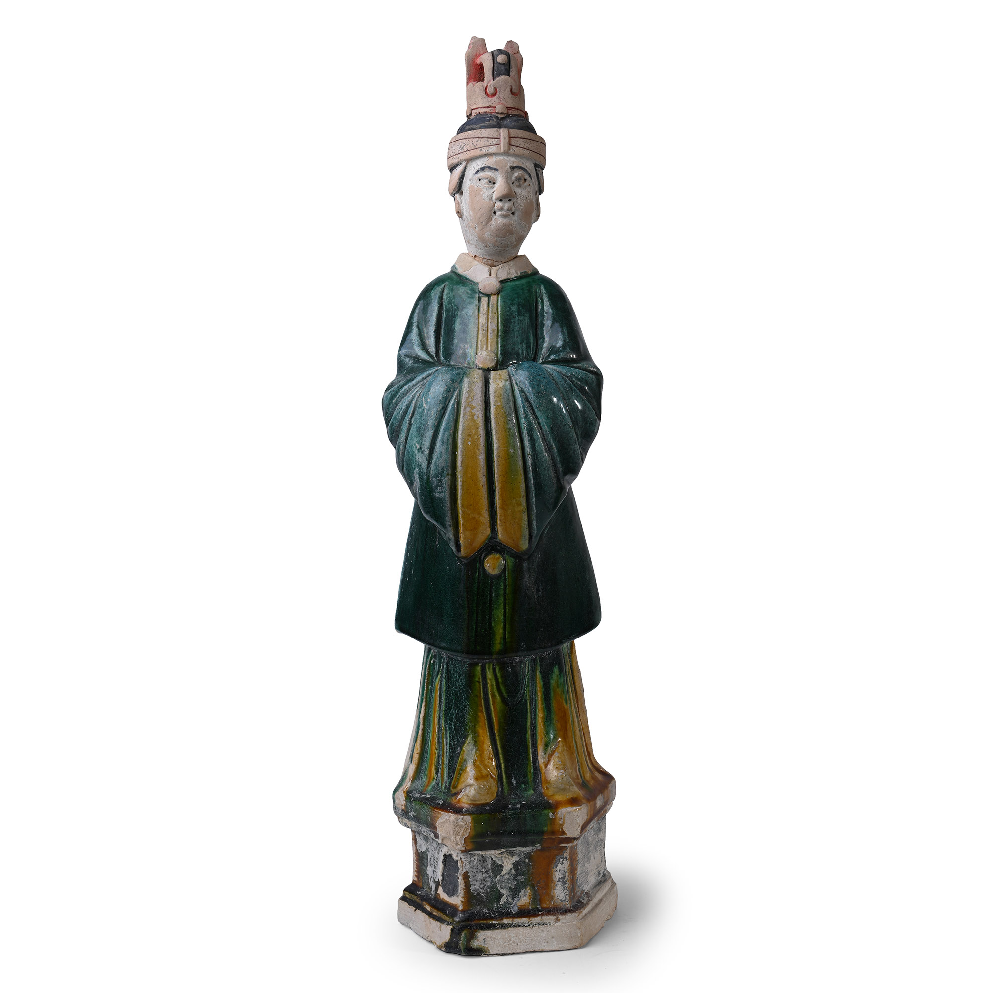 Chinese Ming Glazed Terracotta Tomb Figure