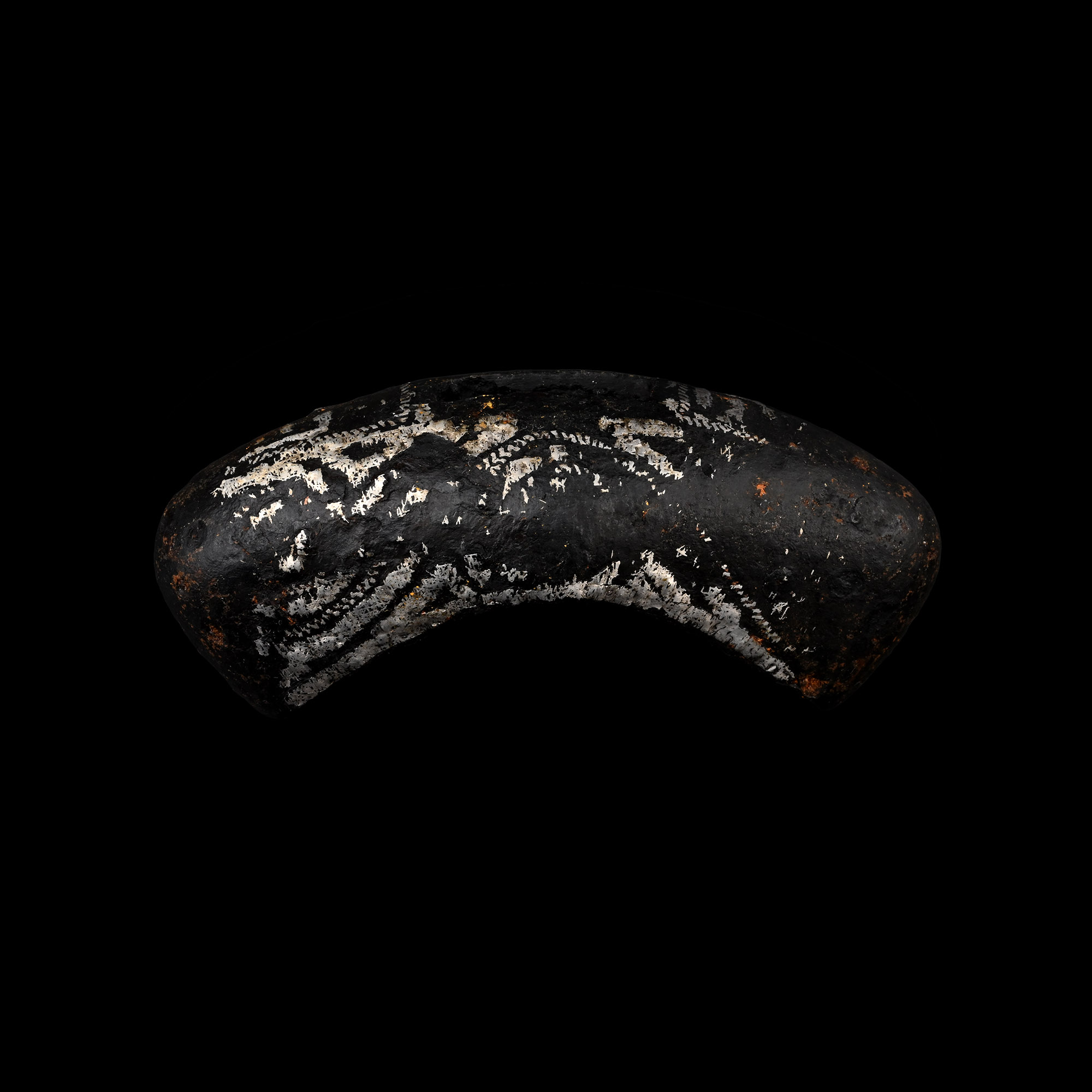 Scandinavian Viking Age Silver Inlaid Iron Hilt Guard