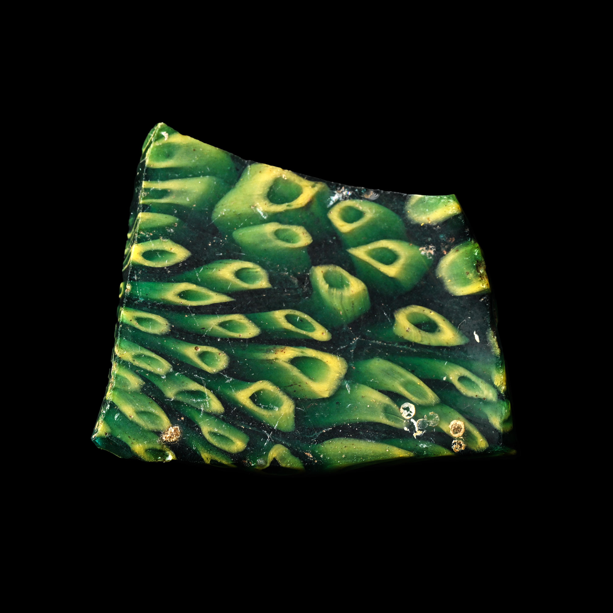 Roman Green Mosaic Glass Fragment