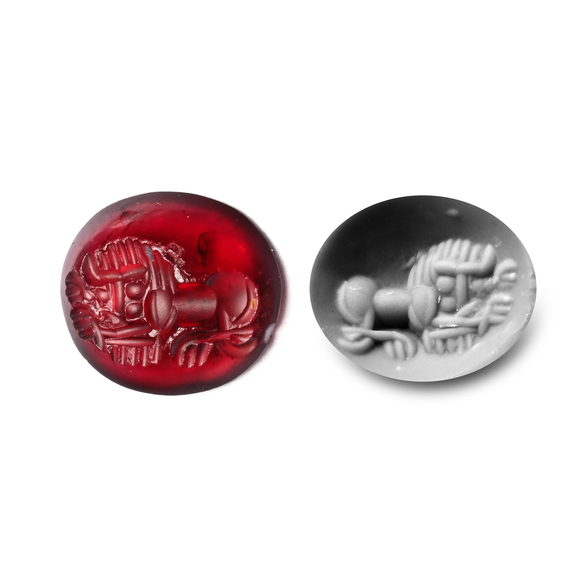 Sasanian Garnet Gemstone of a Lion