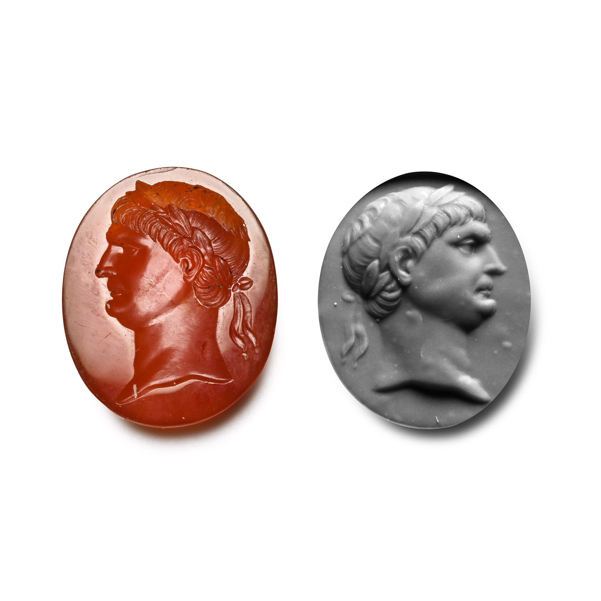 Neoclassical Carnelian Gemstone of Roman Emperor Trajan