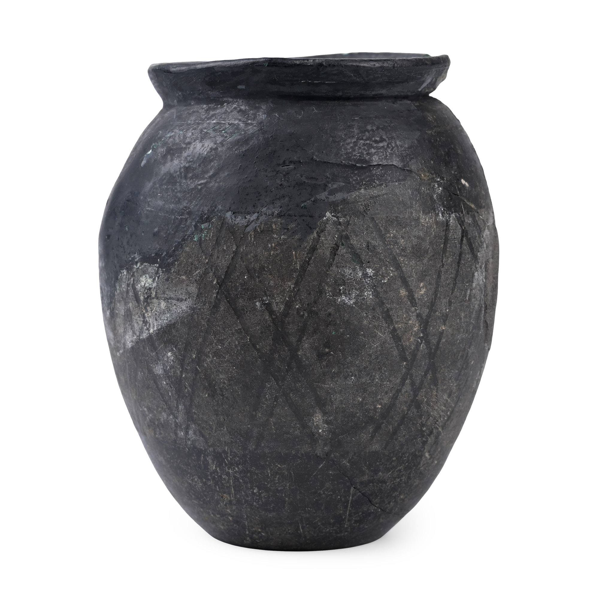 Romano-British Decorated Black-Burnished Ware Vessel