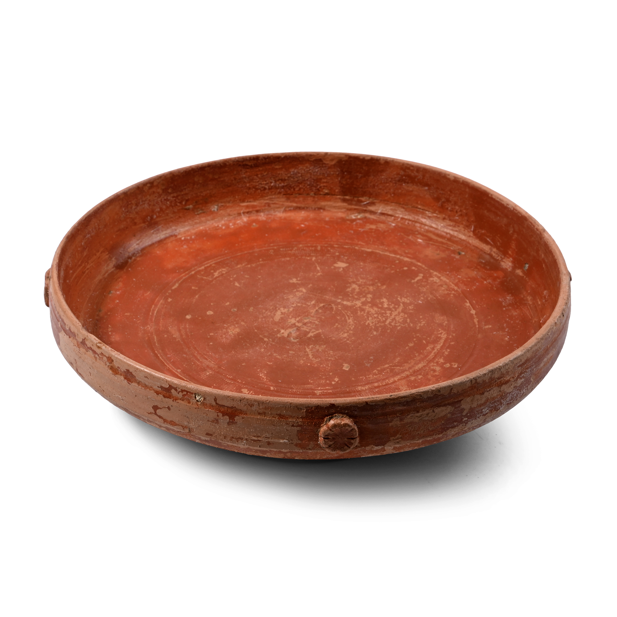 Roman Arretine Red Slip Terra Sigillata Cup with Rosettes and Rabbits and SEX.M.D. Maker's Mark