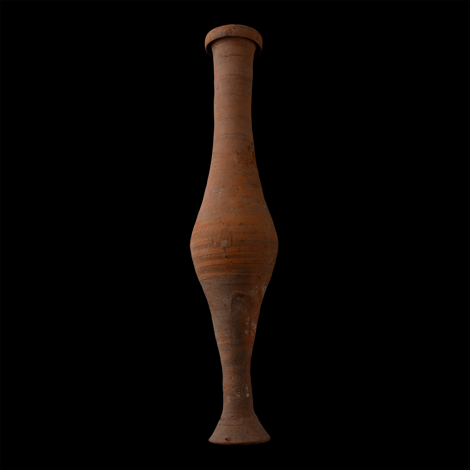 Large Greek Terracotta Spindle Unguentarium