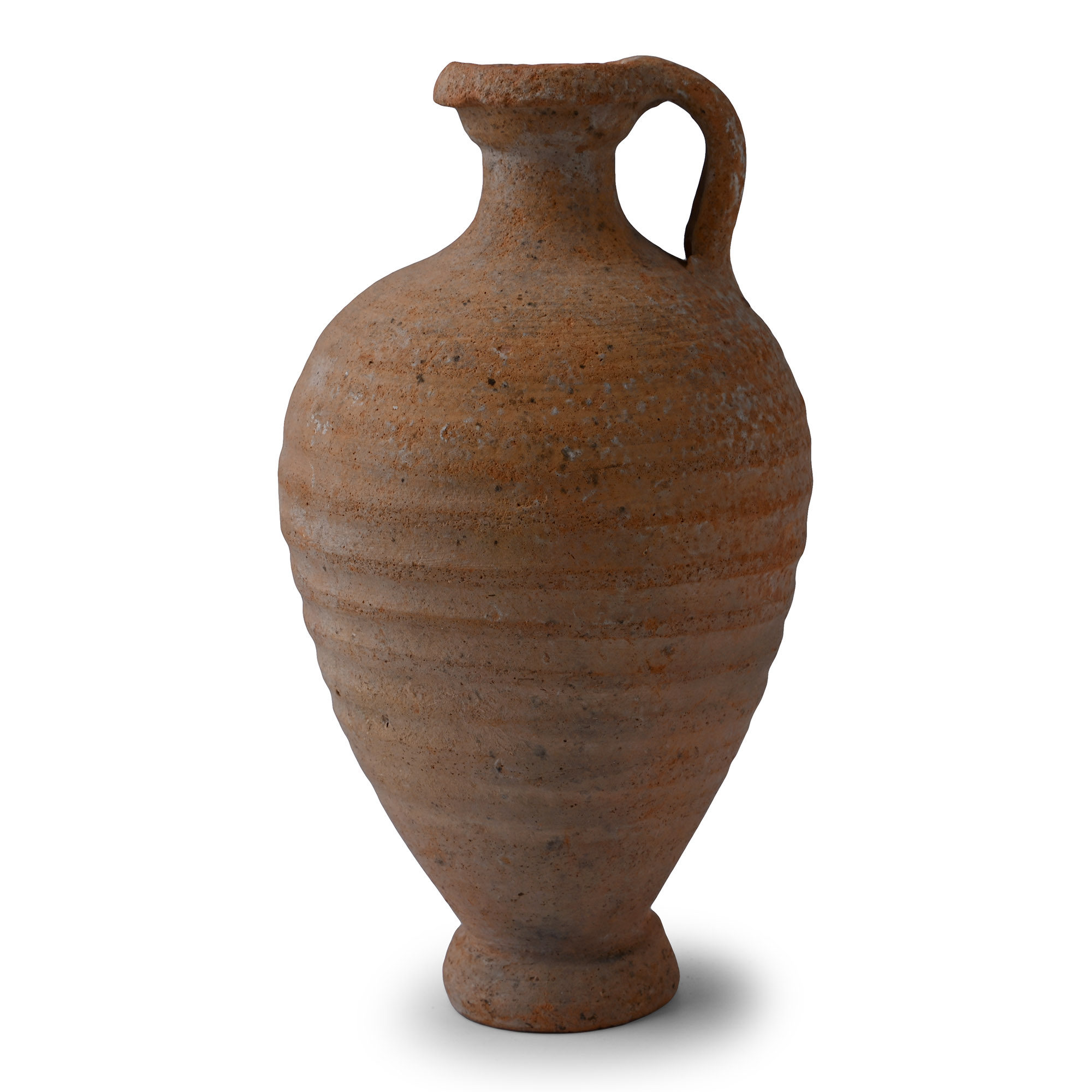 Roman Terracotta Single-Handled Ribbed Jug