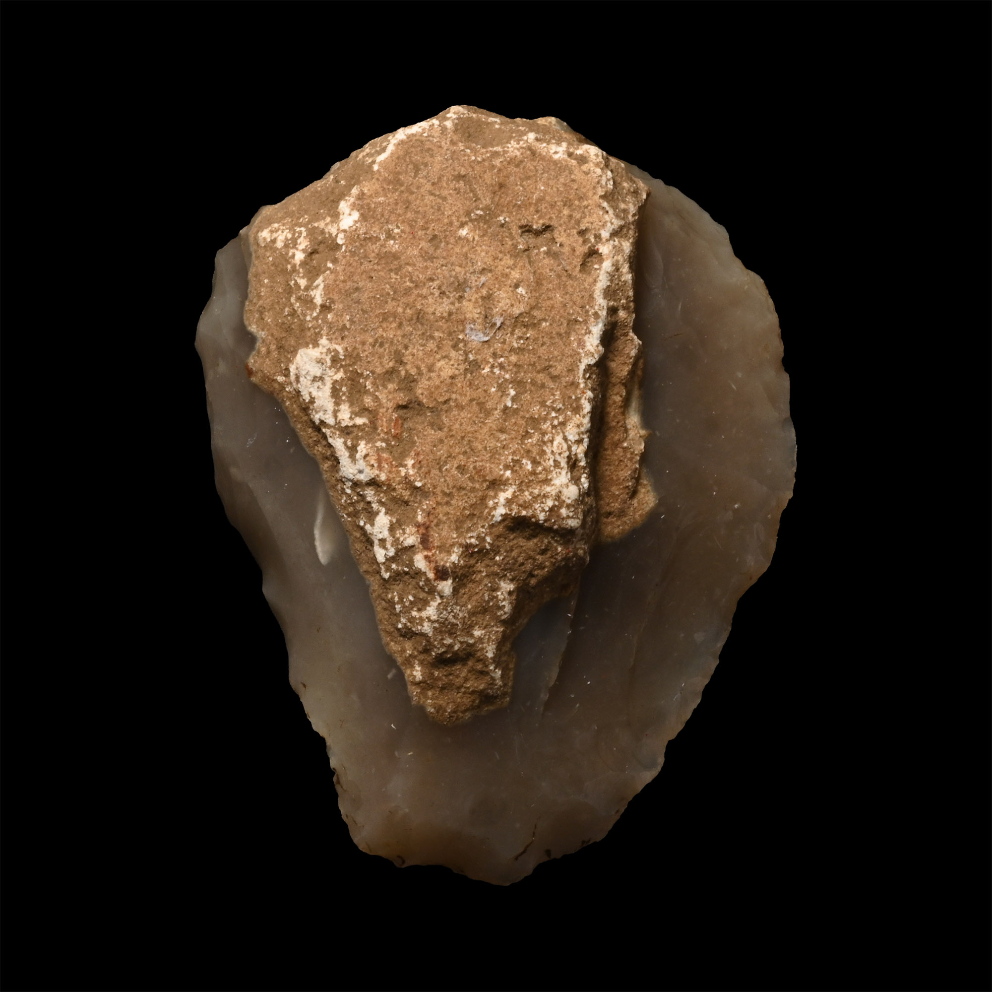 British Stone Age Knapped Flint Scraper/Knife from Farnham