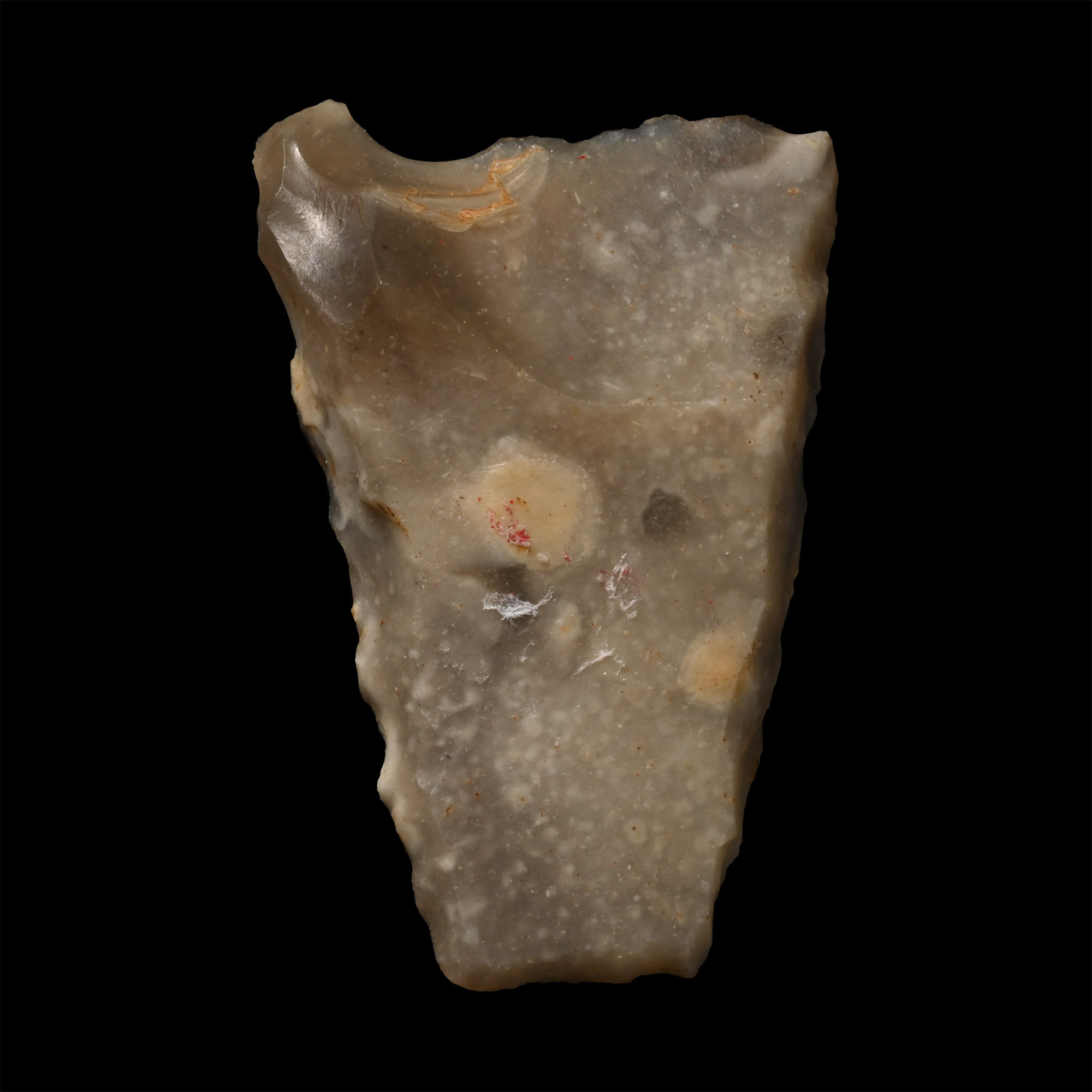 British Stone Age Knapped Flint Chisel Tip Arrowhead from Farnham