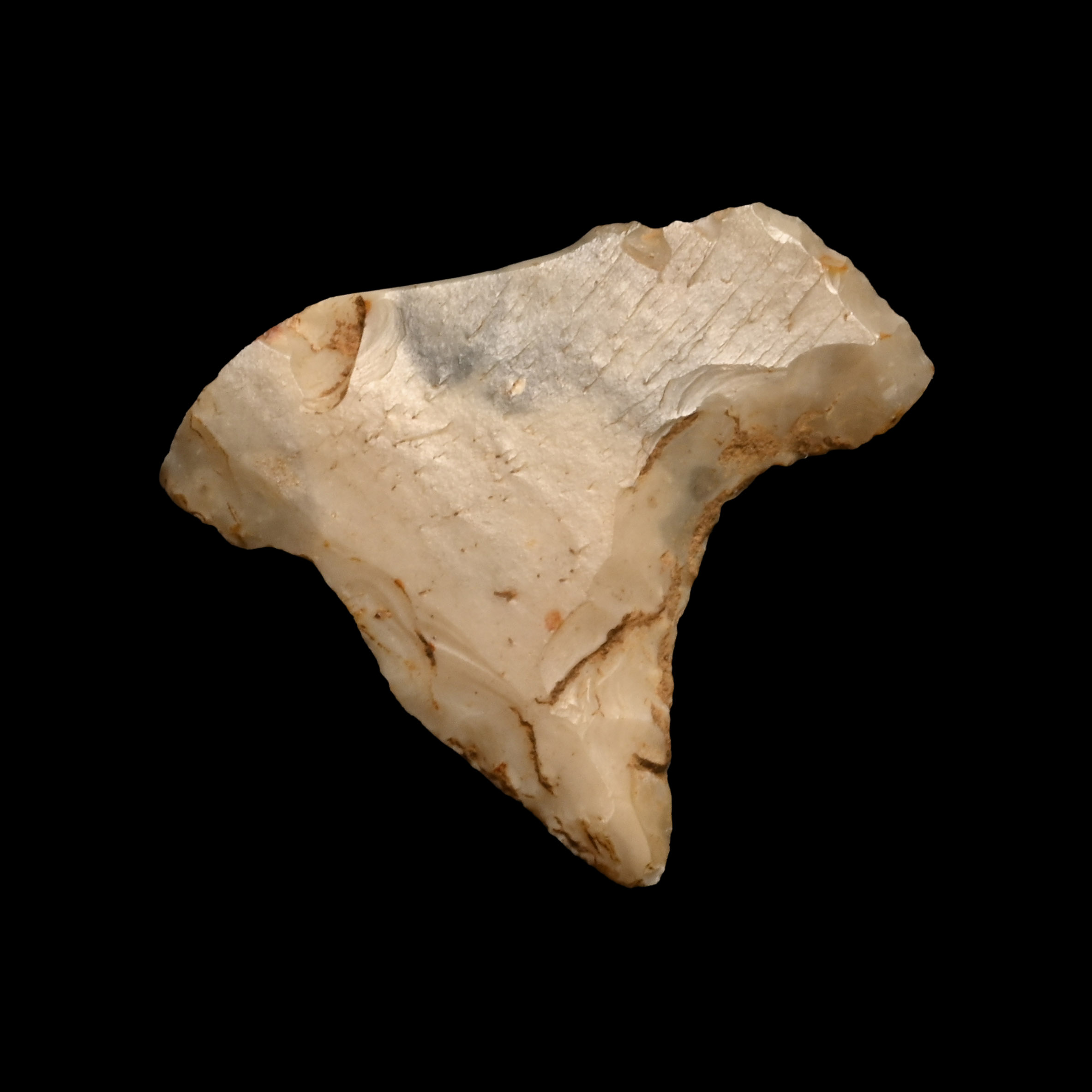 British Stone Age Knapped Flint Chisel Tip Arrowhead from Farnham
