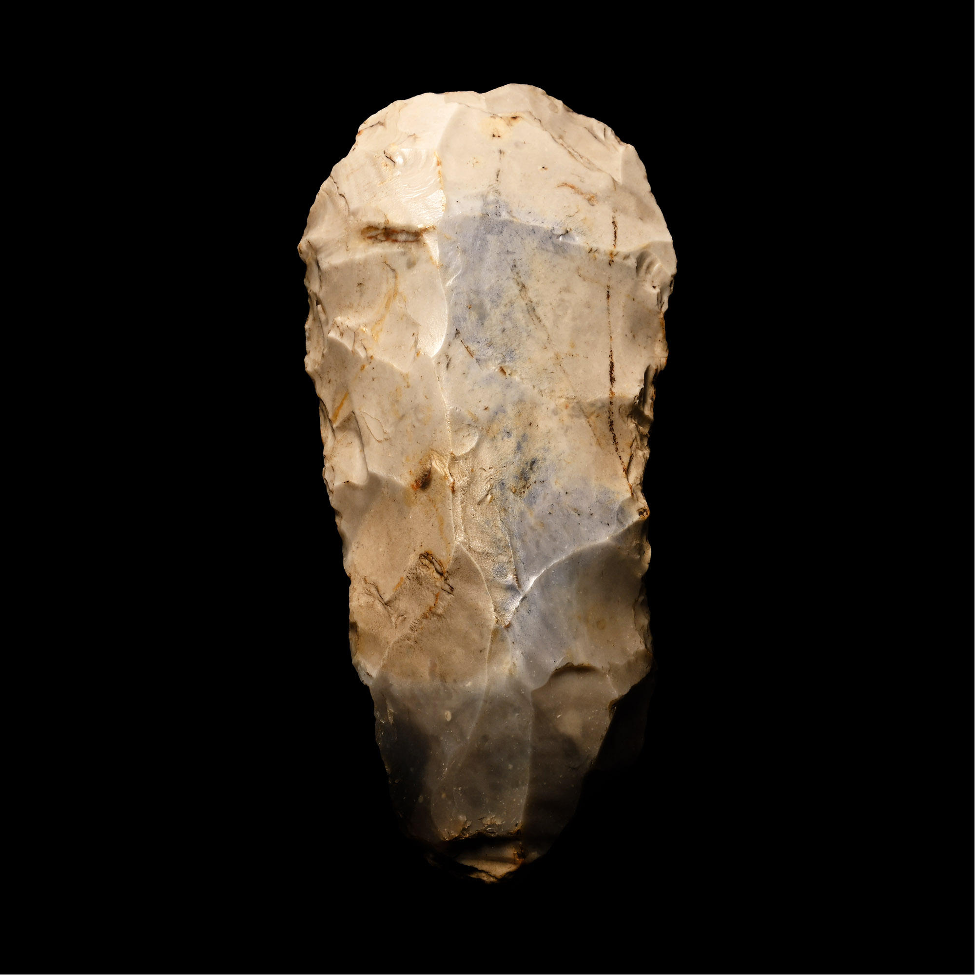British Stone Age Knapped Flint Axe Head from Farnham