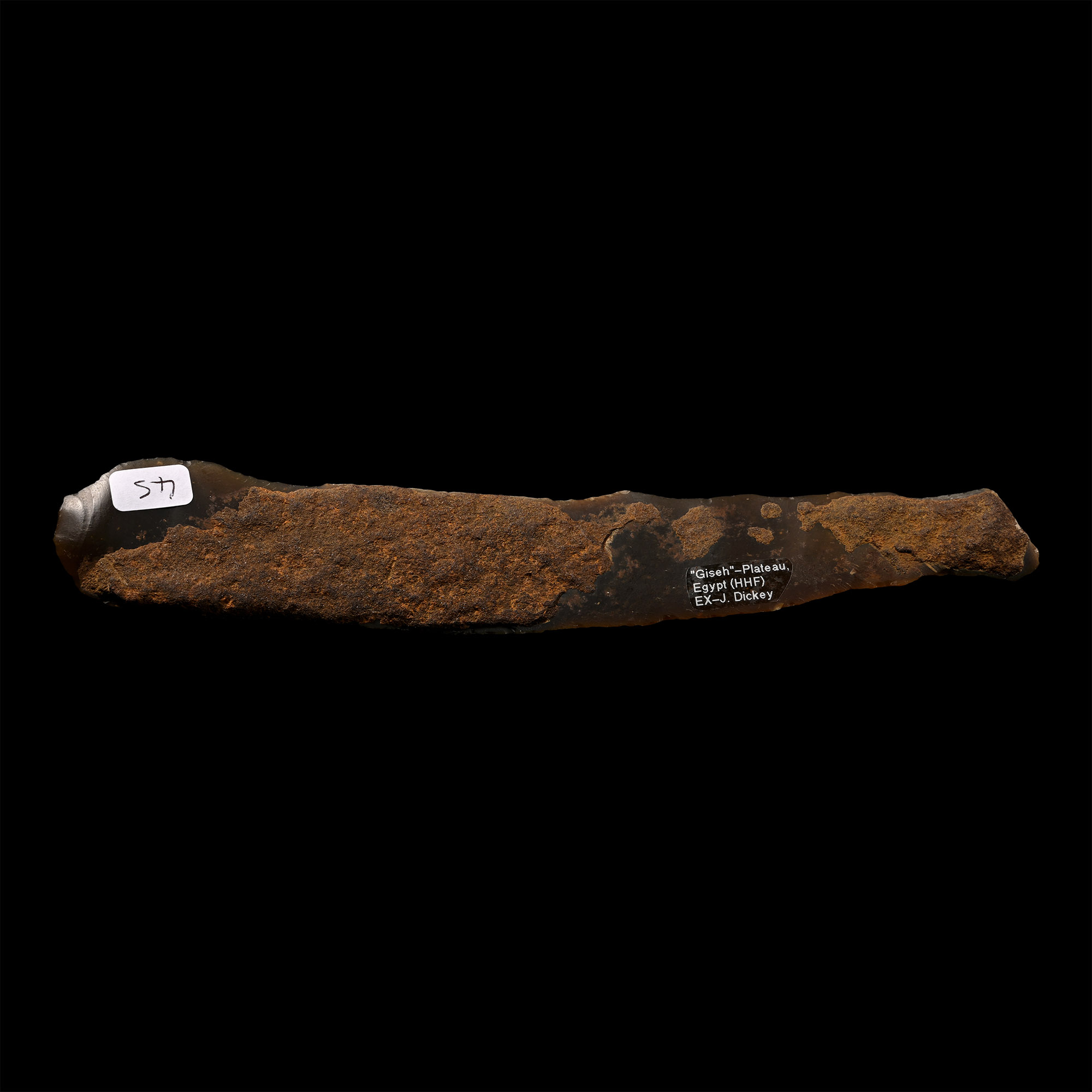 Exceptionally Long Egyptian Stone Age Knapped Flint Blade