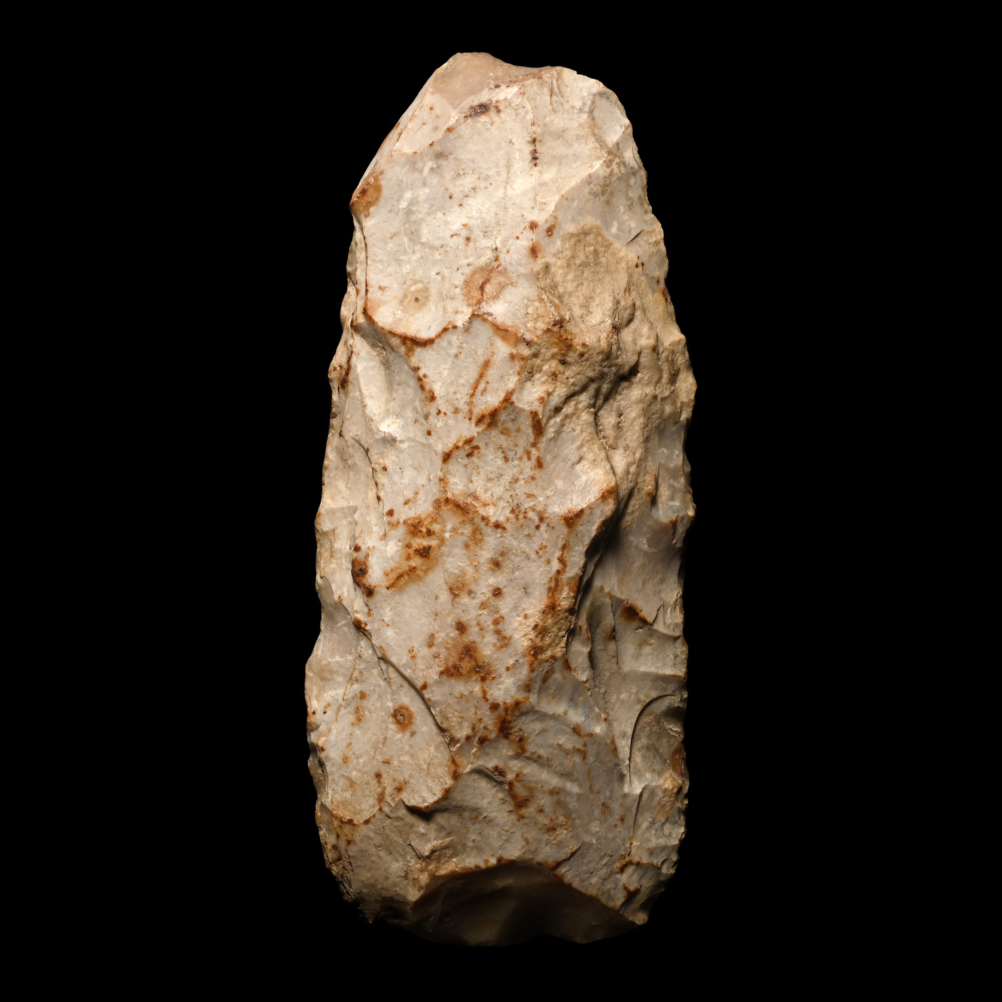 French Stone Age Knapped Cream Flint Adze