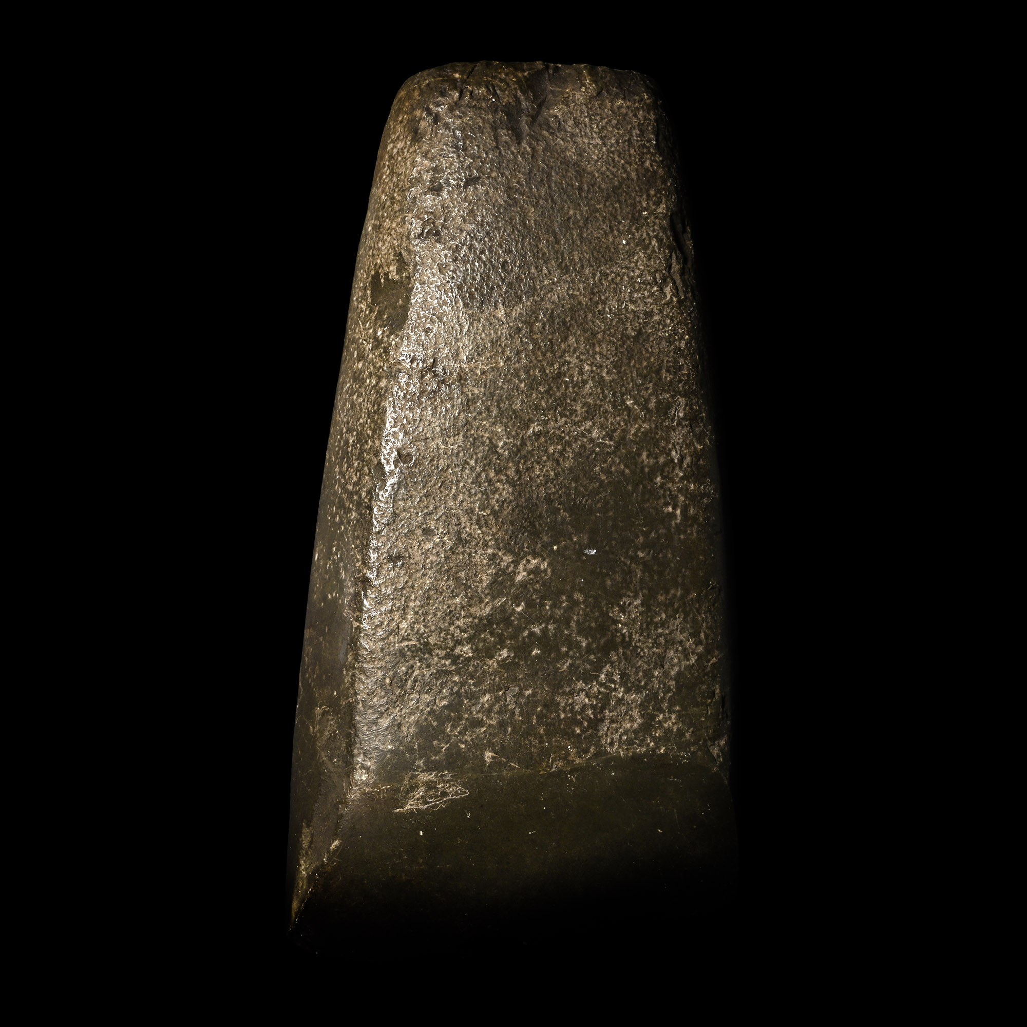 Stone Age Polished Black Stone Axe Head