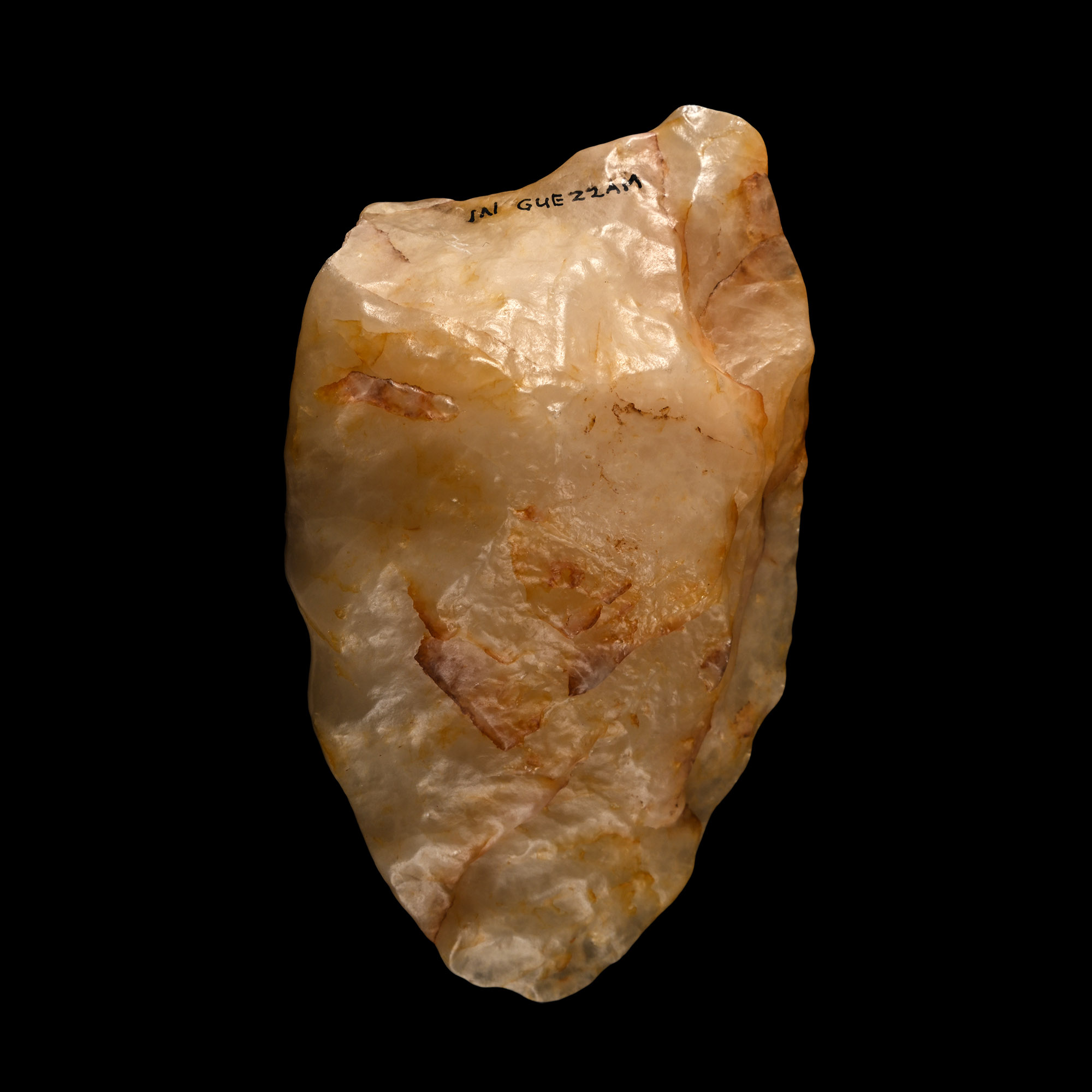 African Stone Age Homo Erectus Knapped Quartzite Handaxe