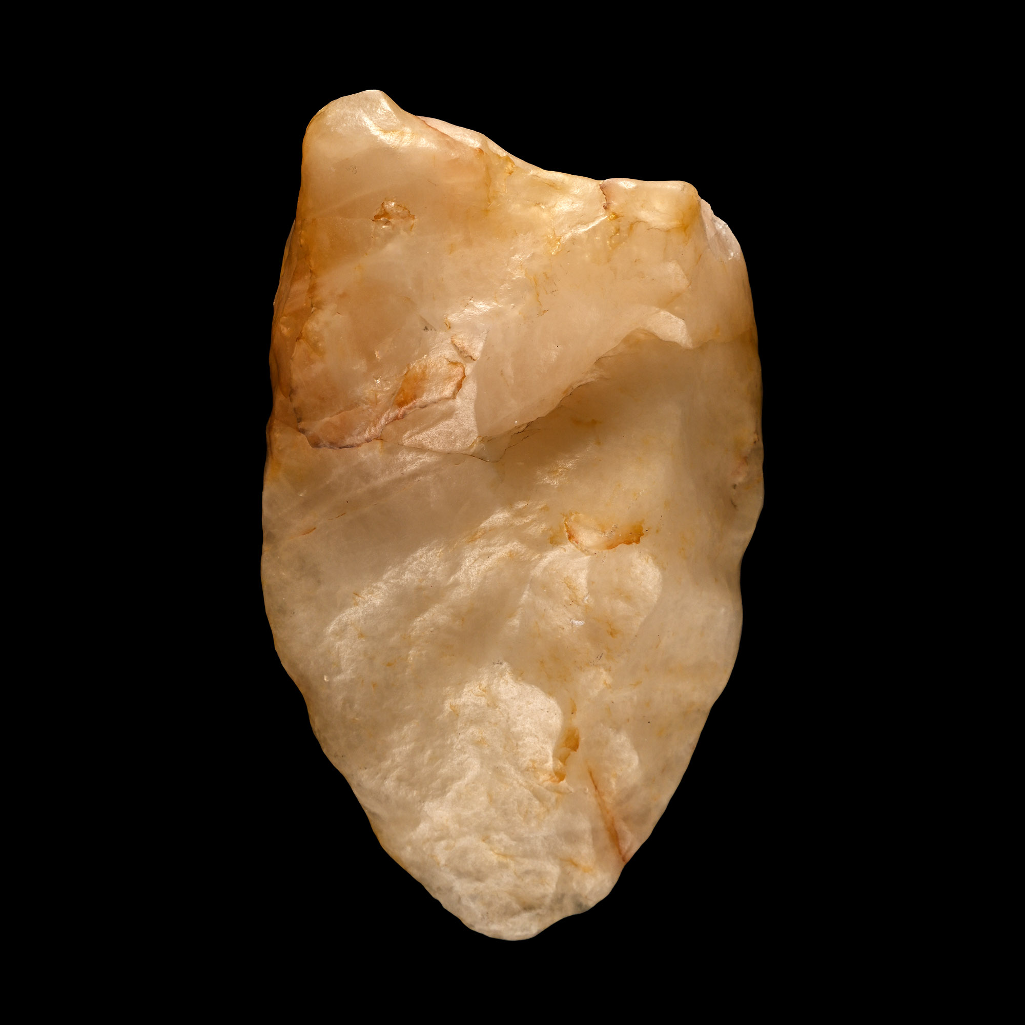 African Stone Age Homo Erectus Knapped Quartzite Handaxe