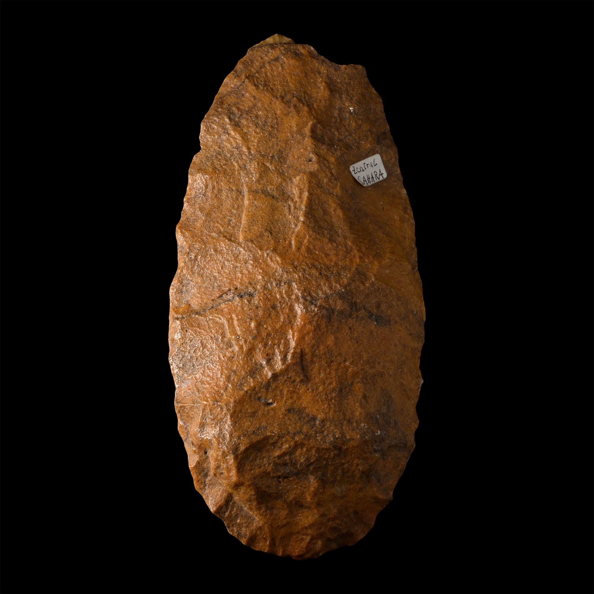 Very Large African Stone Age Homo Erectus Knapped Quartzite Handaxe
