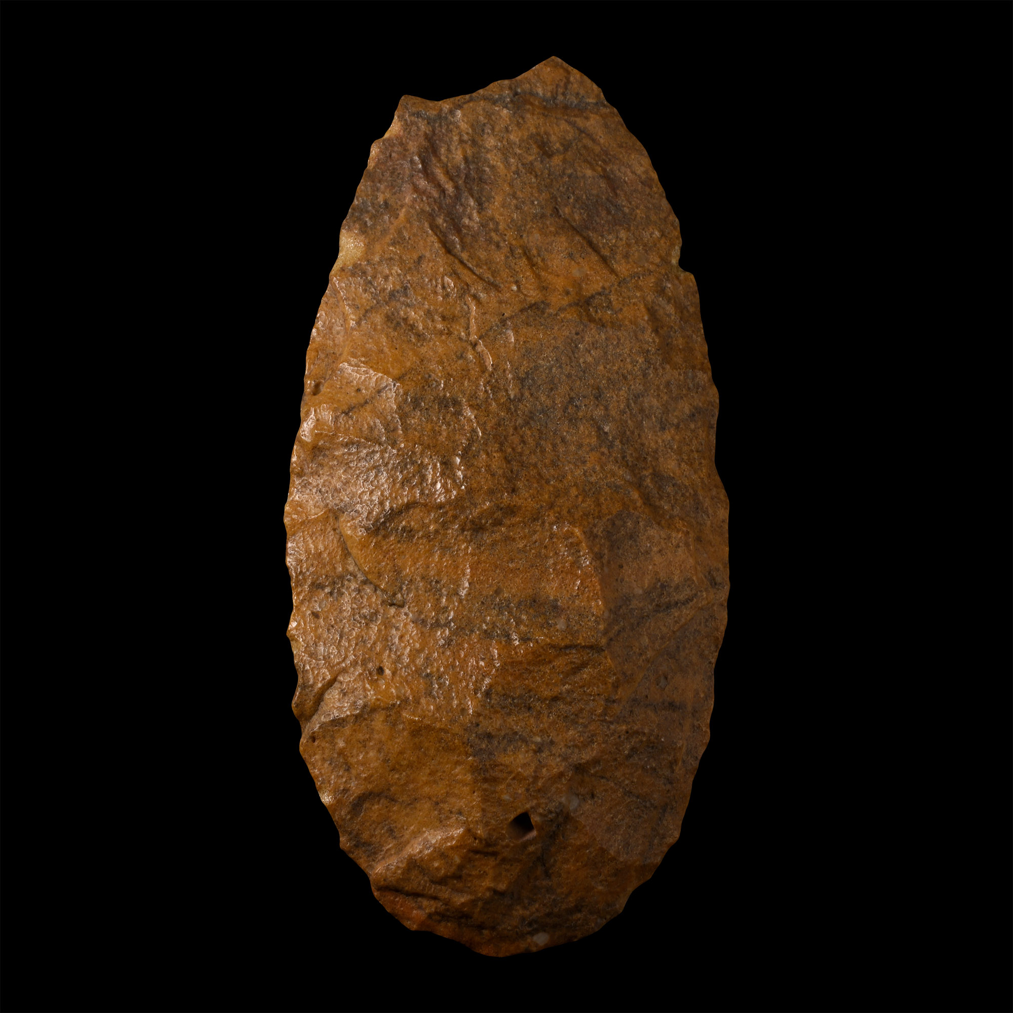 Very Large African Stone Age Homo Erectus Knapped Quartzite Handaxe