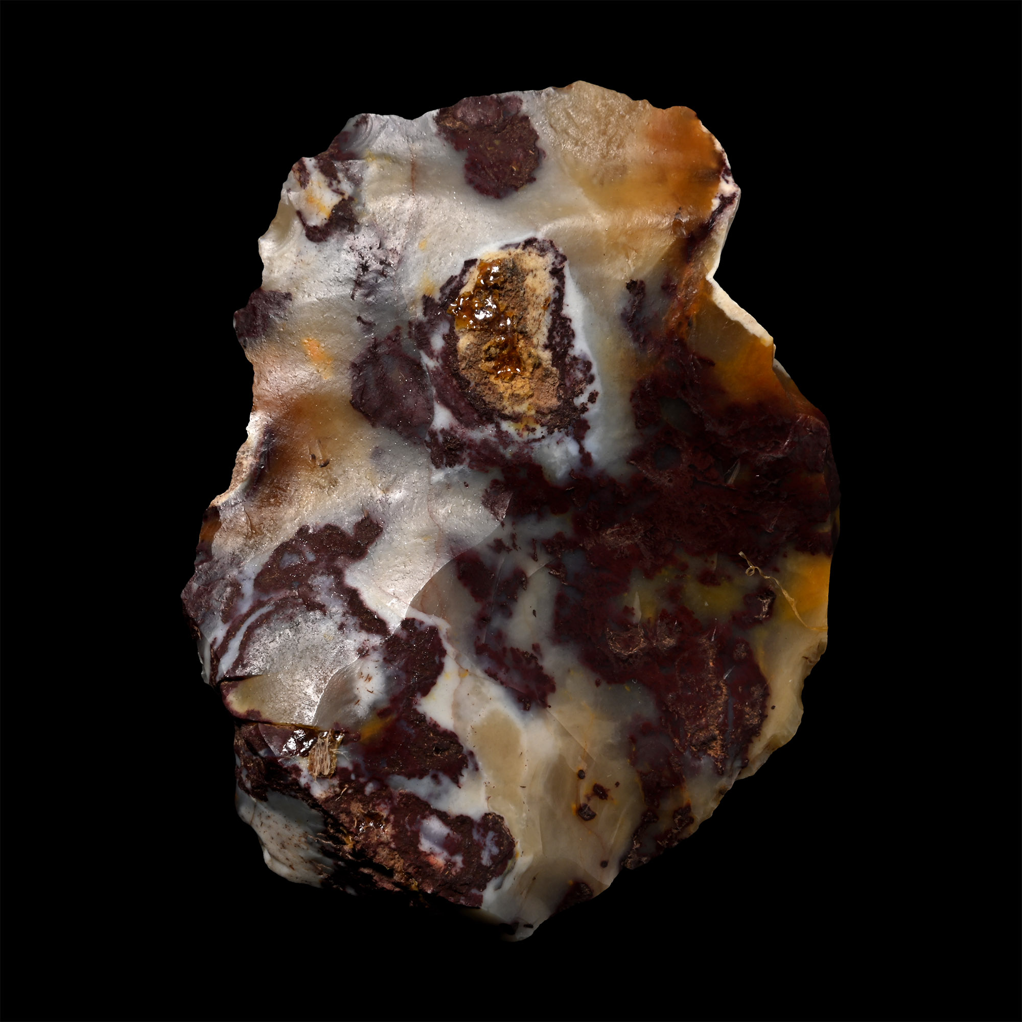 Stone Age Mousterian Knapped Fontmaure Jasper Neanderthal Tortoise-Back Knife