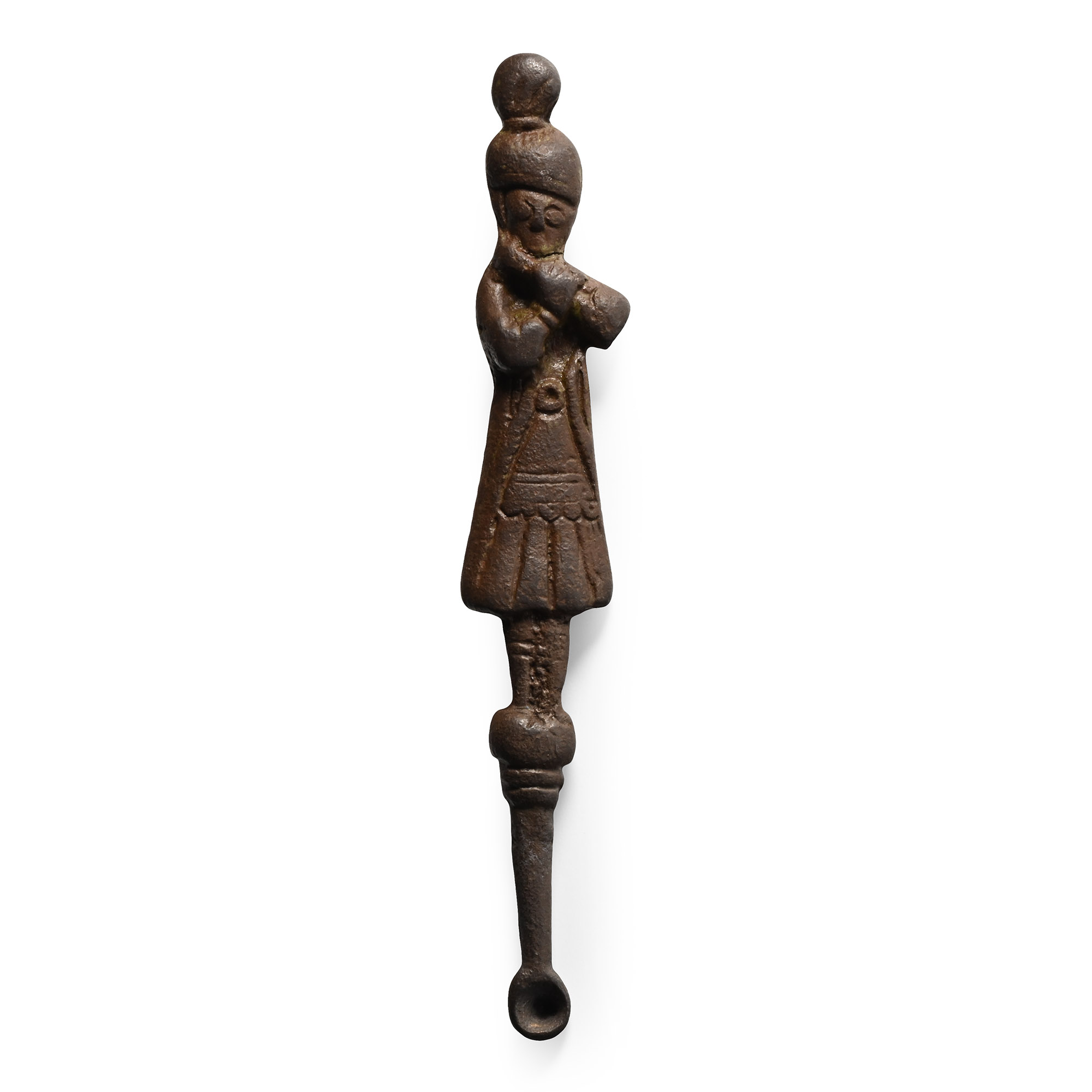 Medieval Bronze Ear Scoop Toilet Pendant with Musician