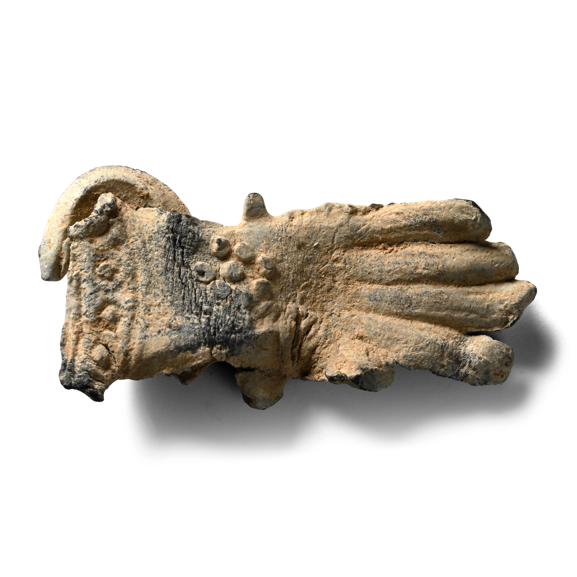 Medieval Pewter Gauntlet Pilgrim's Badge